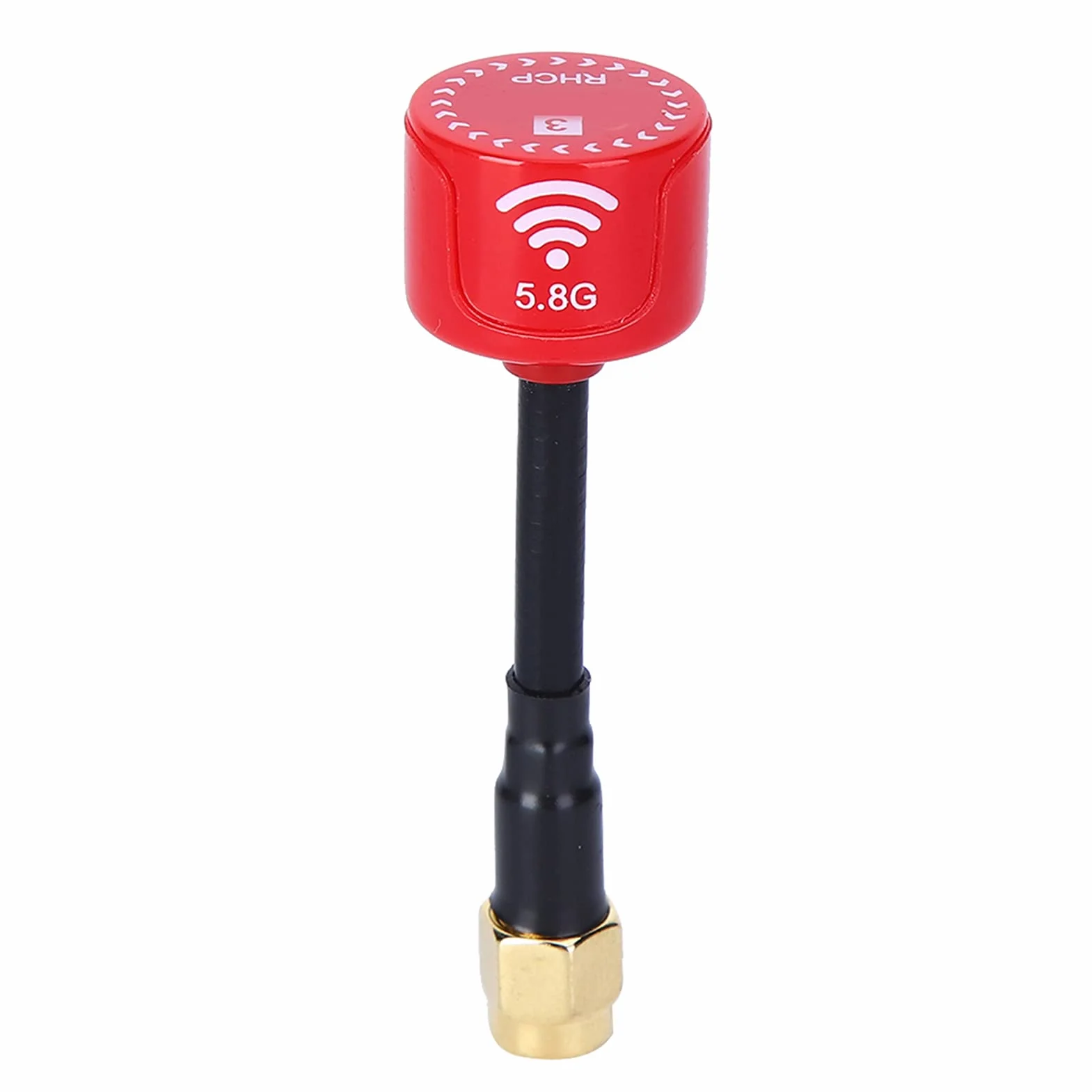5.8Ghz 3dBi RHCP Antena o Wysokim Zysku Elastyczna Instalacja Silny sygnał dla FPV Racing Drone Części do Zdalnego Sterowania Akcesoriami (Czerwony)