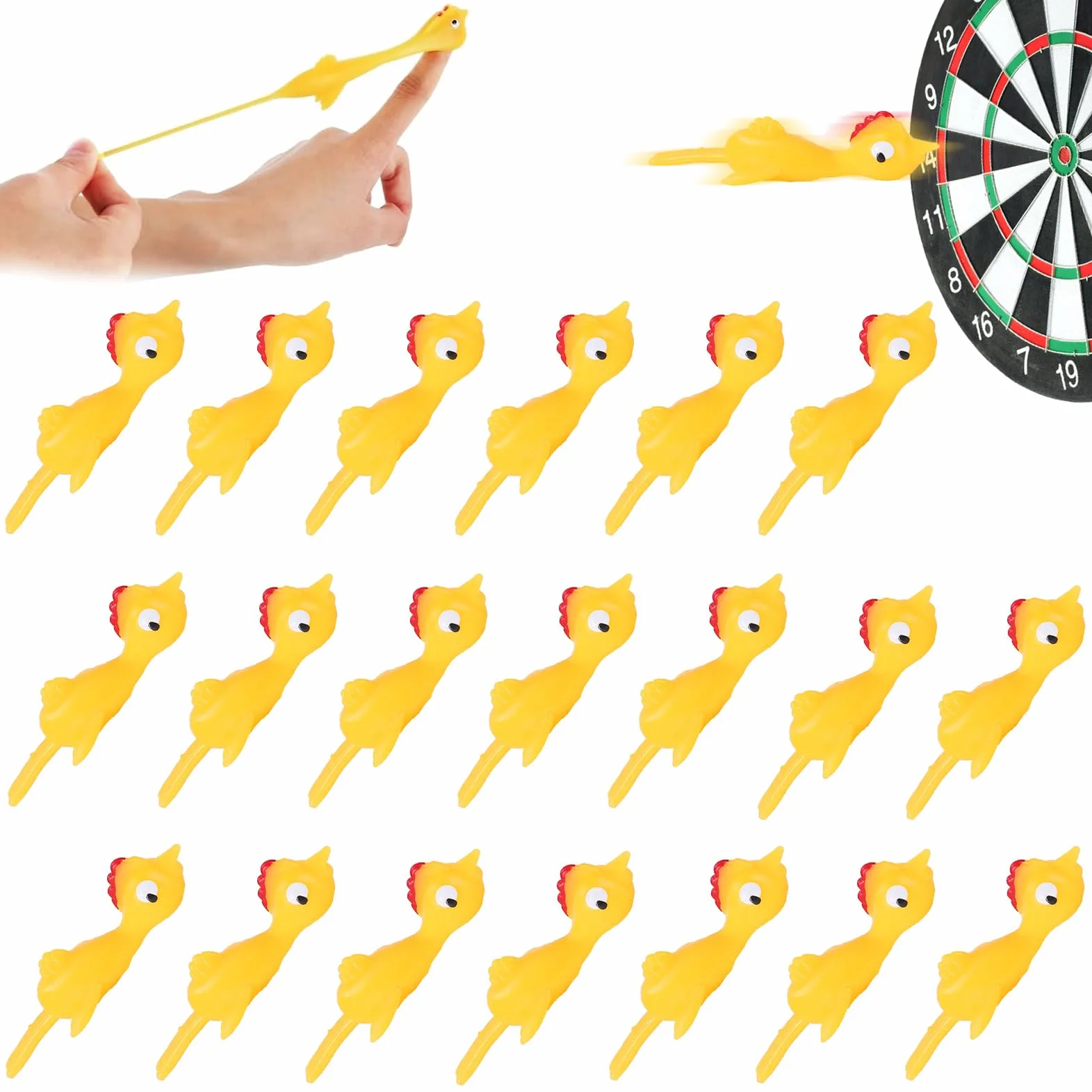 30 sztuk Latające Pisklęta Chowana Gumka Katapulta Ciekawe Zabawki Fingers, Dla Zabawki Dowcip Dzieci Prezenty Urodziny Boże Narodzenie Wielkanoc