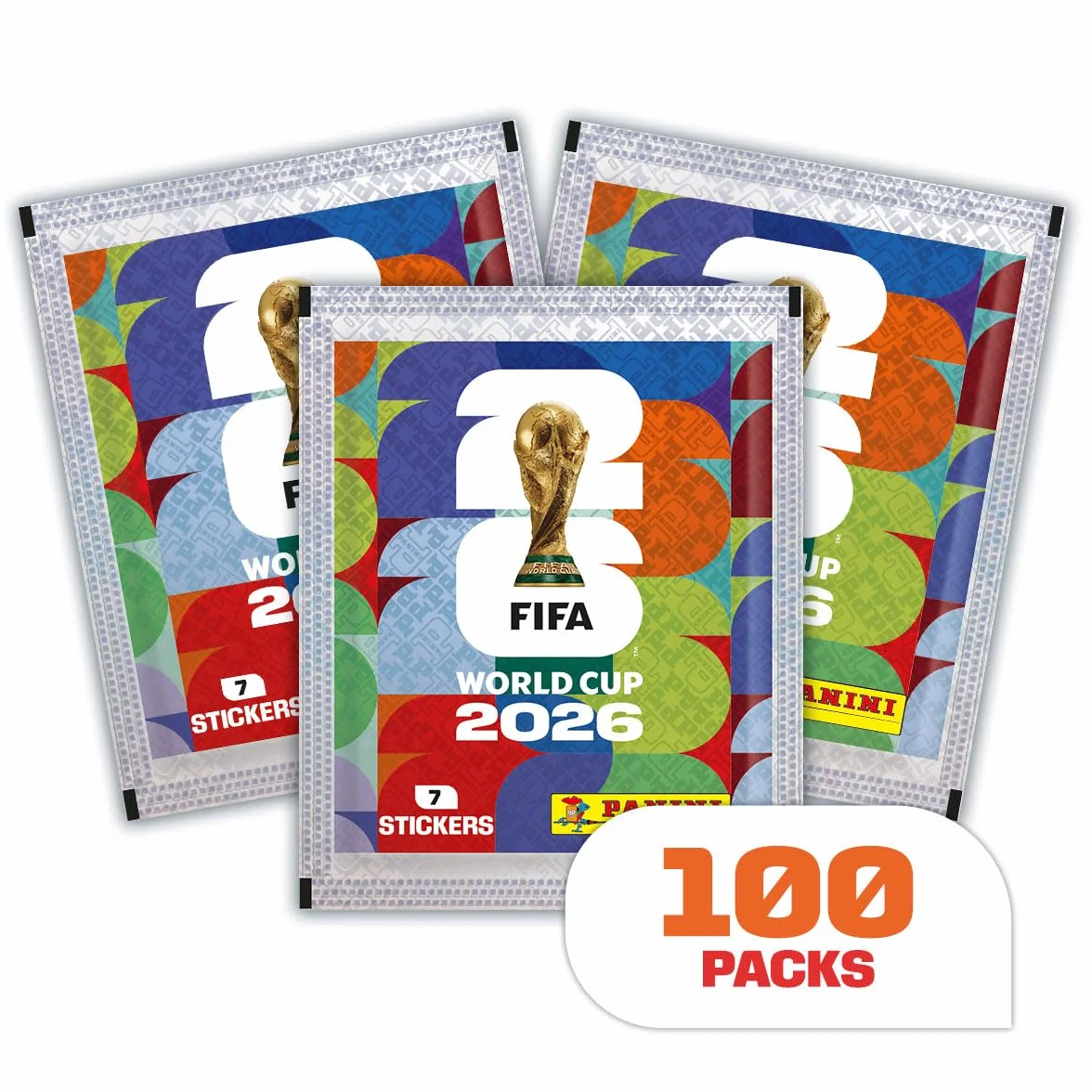 Panini - Oficjalna kolekcja naklejek FIFA World Cup 2026™ (pudełko z 100 torebkami)