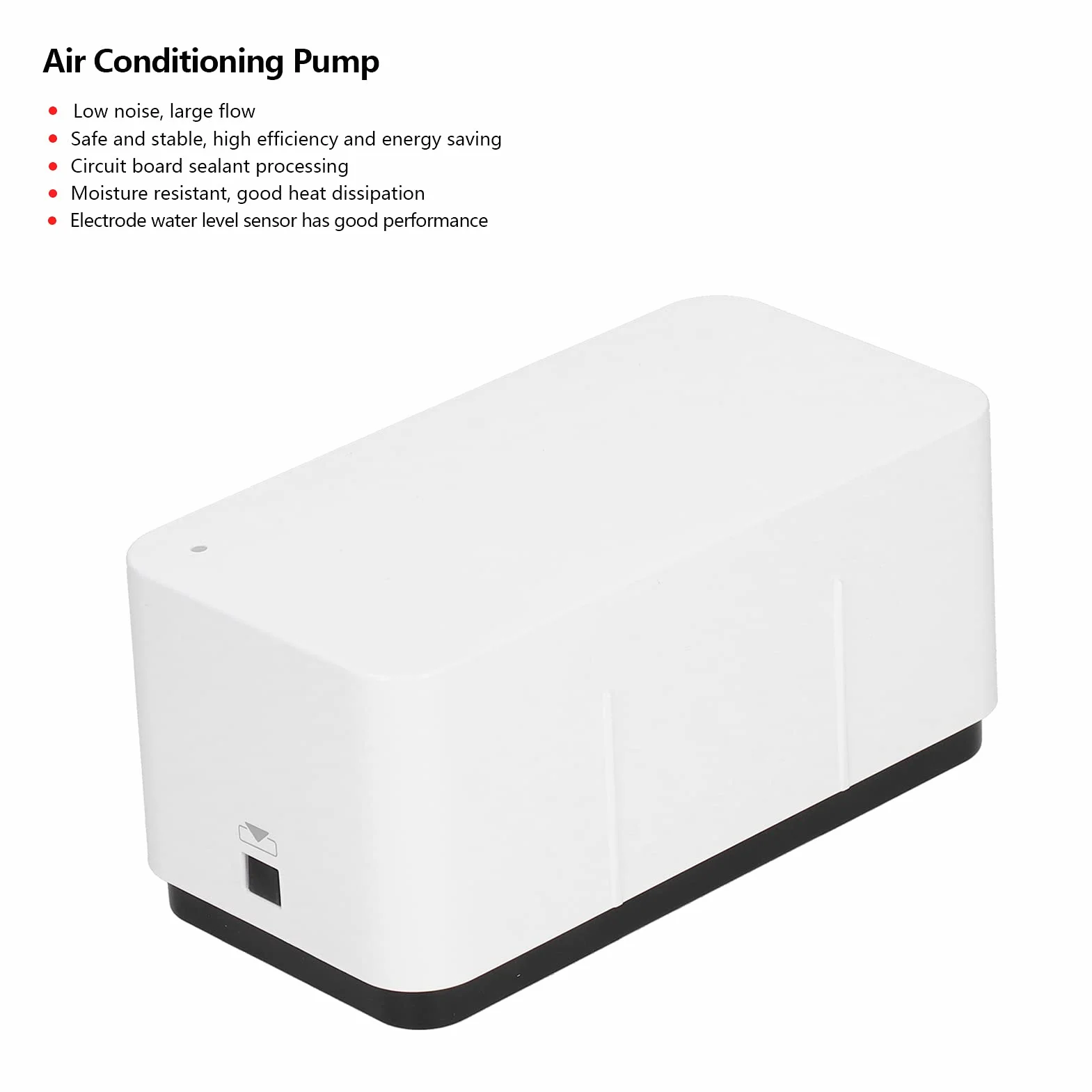 Automatyczna Pompa Kondensatu o Niskim Poziomie Hałasu ze Zbiornikiem na Wodę 200 Ml, 24 M³/h Typ Elektrody Pompy Kondensatu do HVAC, Osuszacza, Pieca, Klimatyzatora, 110-240 V 50-60 Hz