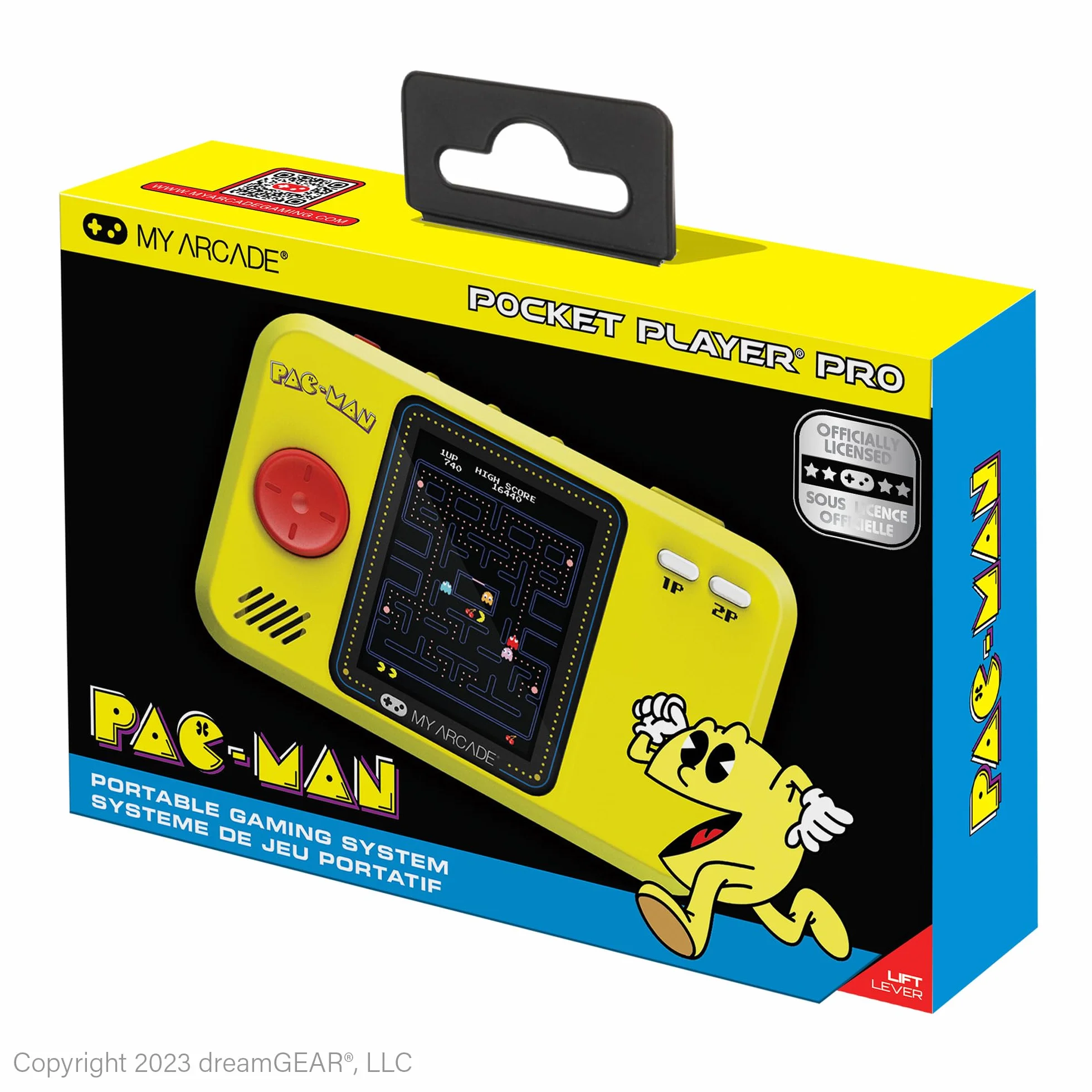 My Arcade DGUNL-4198 PAC-MAN Pocket Player Pro Handheld Portable Gaming System