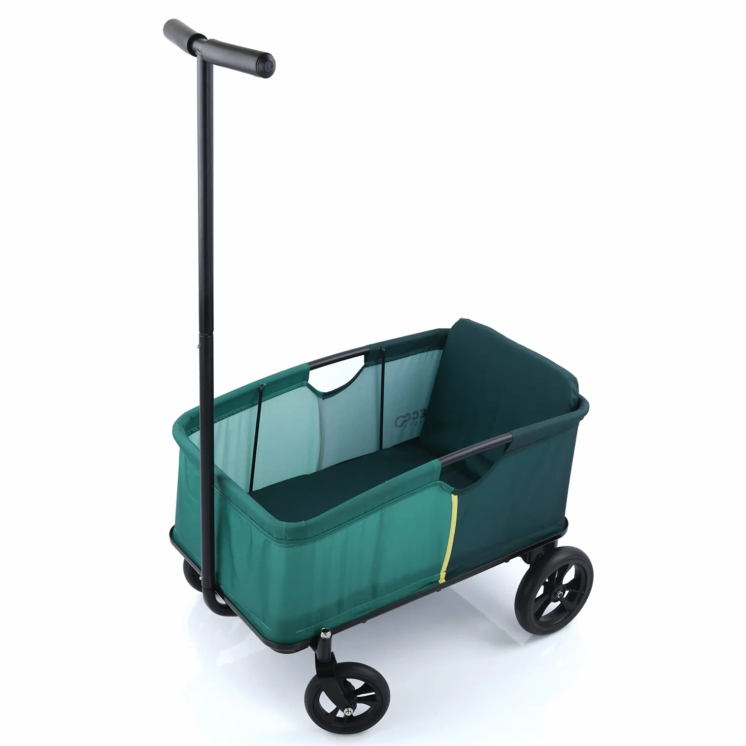 Hauck wózek ręczny Eco Light, stabilny, miękko wymoszczone siedzisko z oparciem, dla 1 dziecka, składany, obciążalny do 50 kg, Zielony