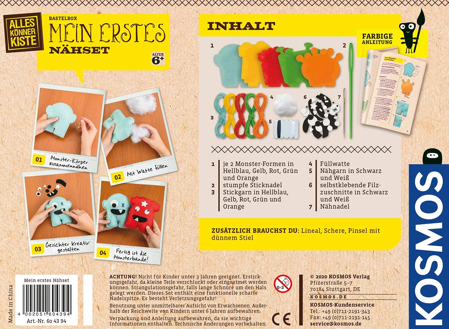 Mein erstes Nähset: Bastel-Set