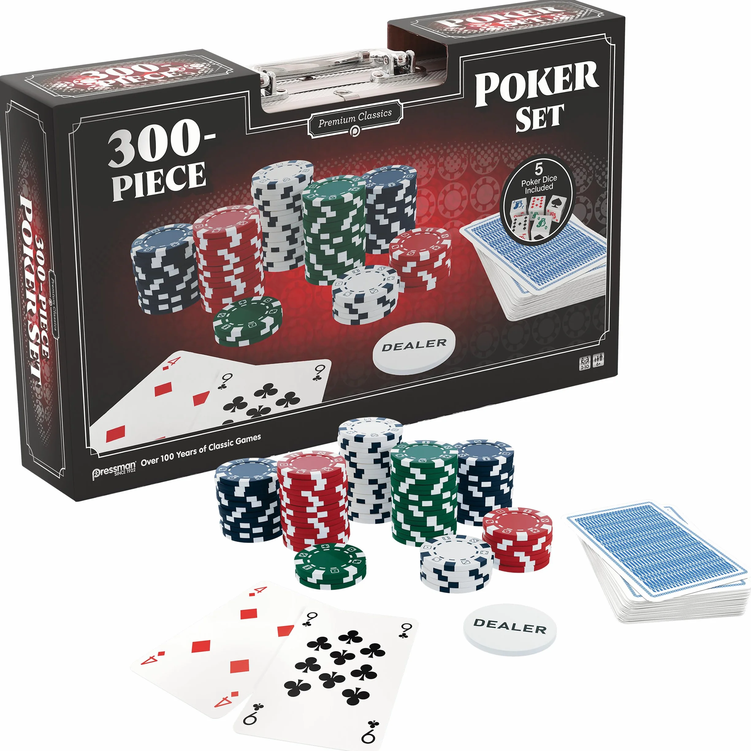 Goliath Classics 300 szt. Poker Chip Set w aluminiowej walizce