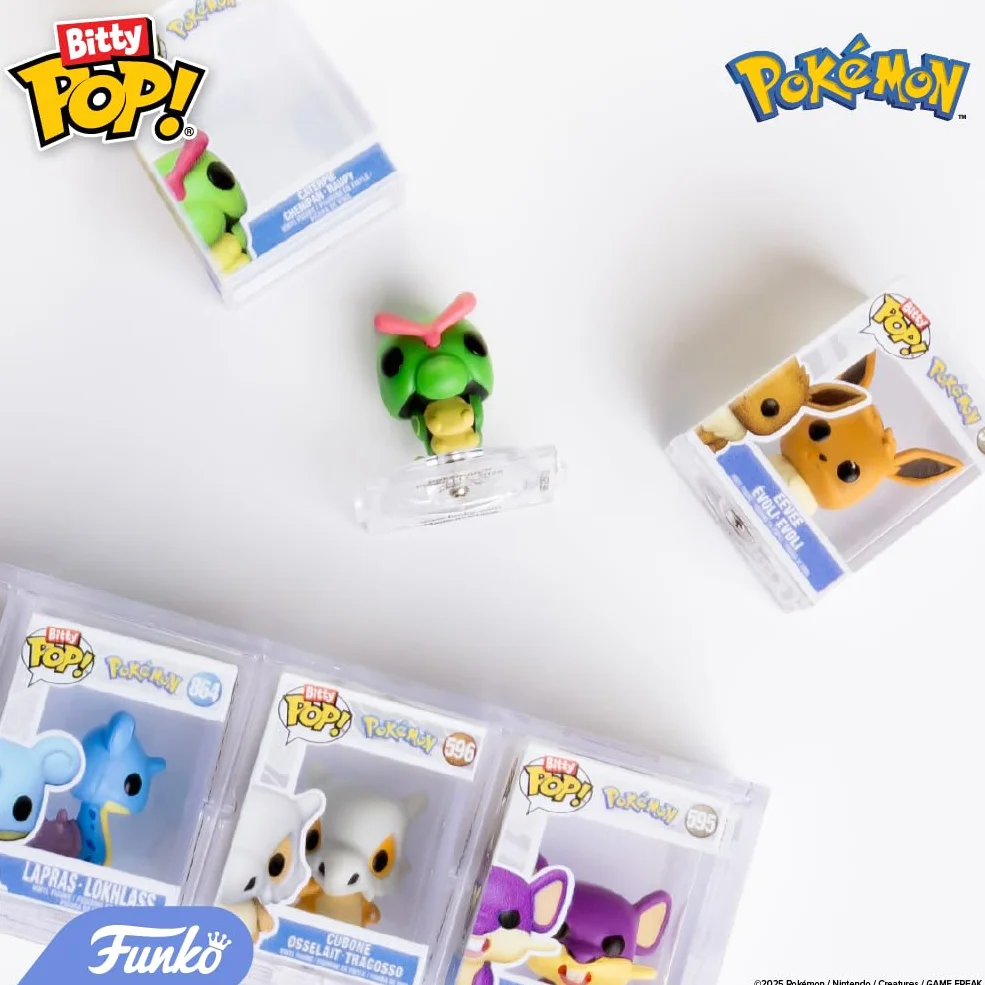 Funko Bitty Pop! Pokemon - Charmander - 4-pak - 0,9 cala (2,2 cm) kolekcjonerski - półka ekspozycyjna do układania w stos w zestawie - pomysł na prezent - torba imprezowa