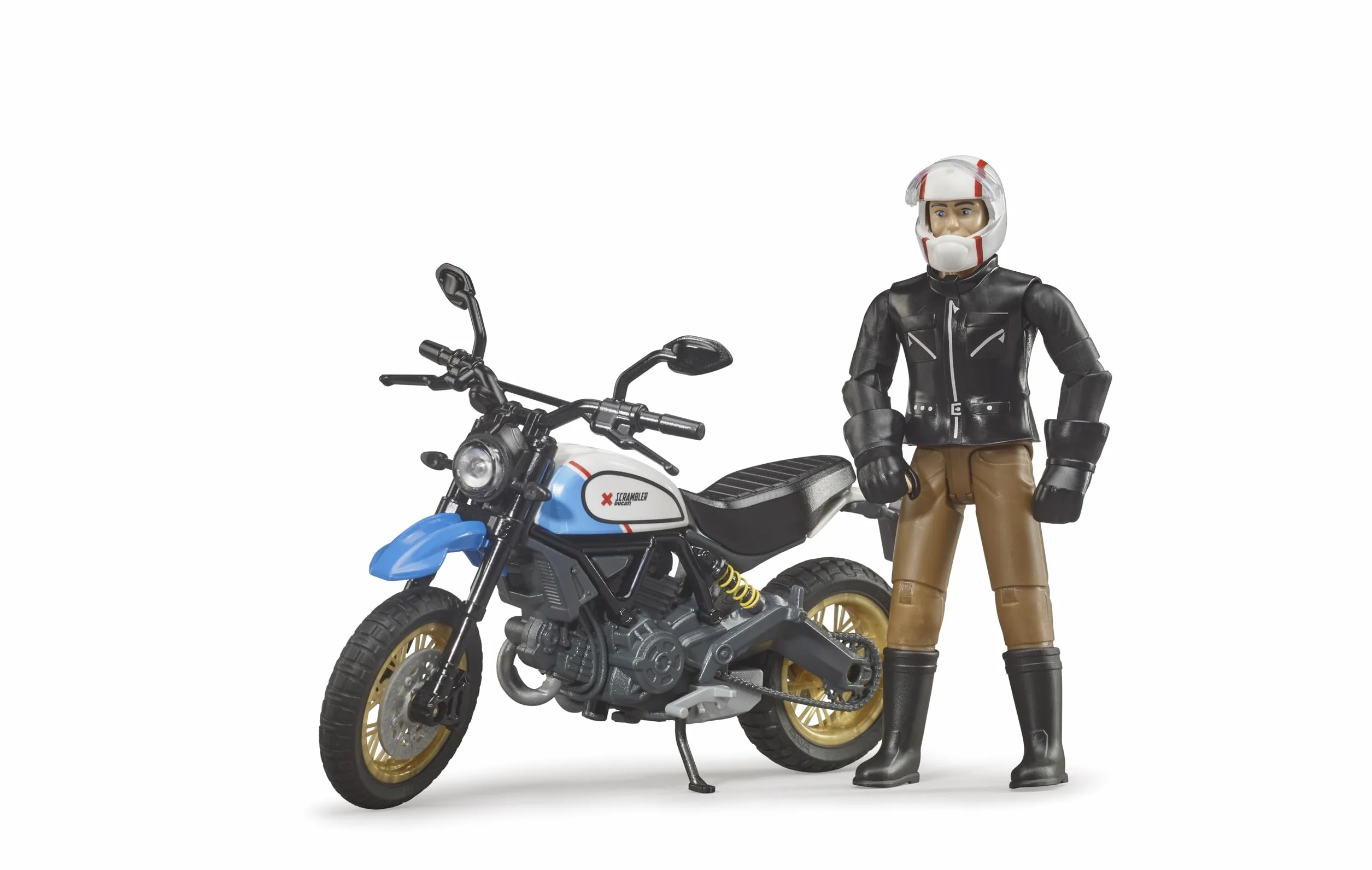 bruder 63051 - Scrambler Ducati Desert Sled z jeźdźcem, figurka, motocross
