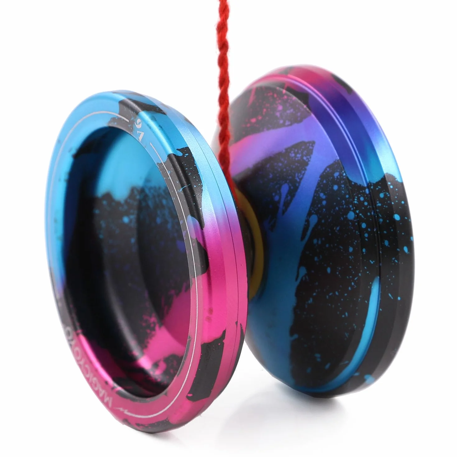 MAGICYOYO V6 Pro responsywne Yoyo z niereagującym łożyskiem metalowy dla dzieci dorosłych różowy czarny niebieski