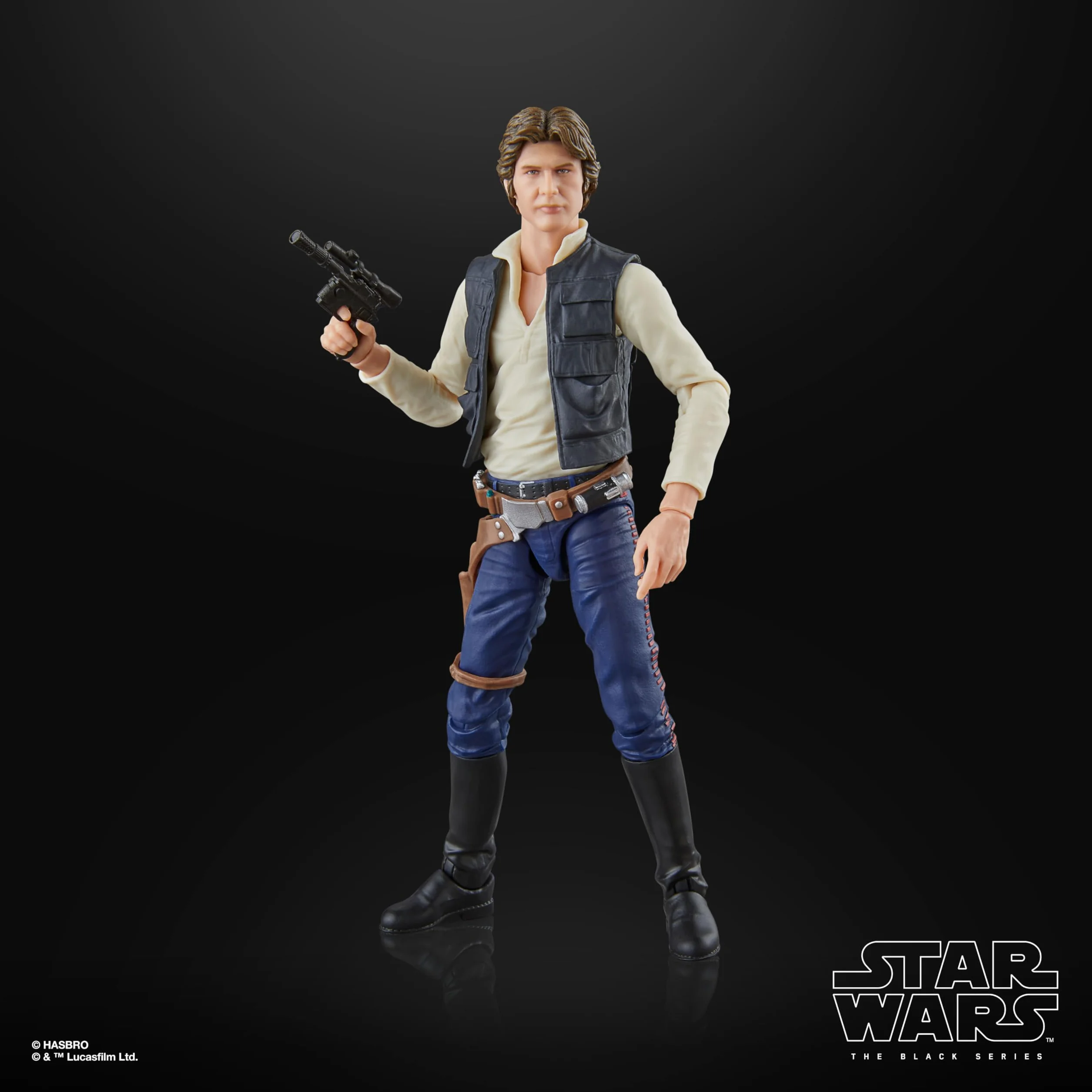 Star Wars The Black Series Han Solo, Star Wars: A New Hope, kolekcjonerska figurka premium 15 cm