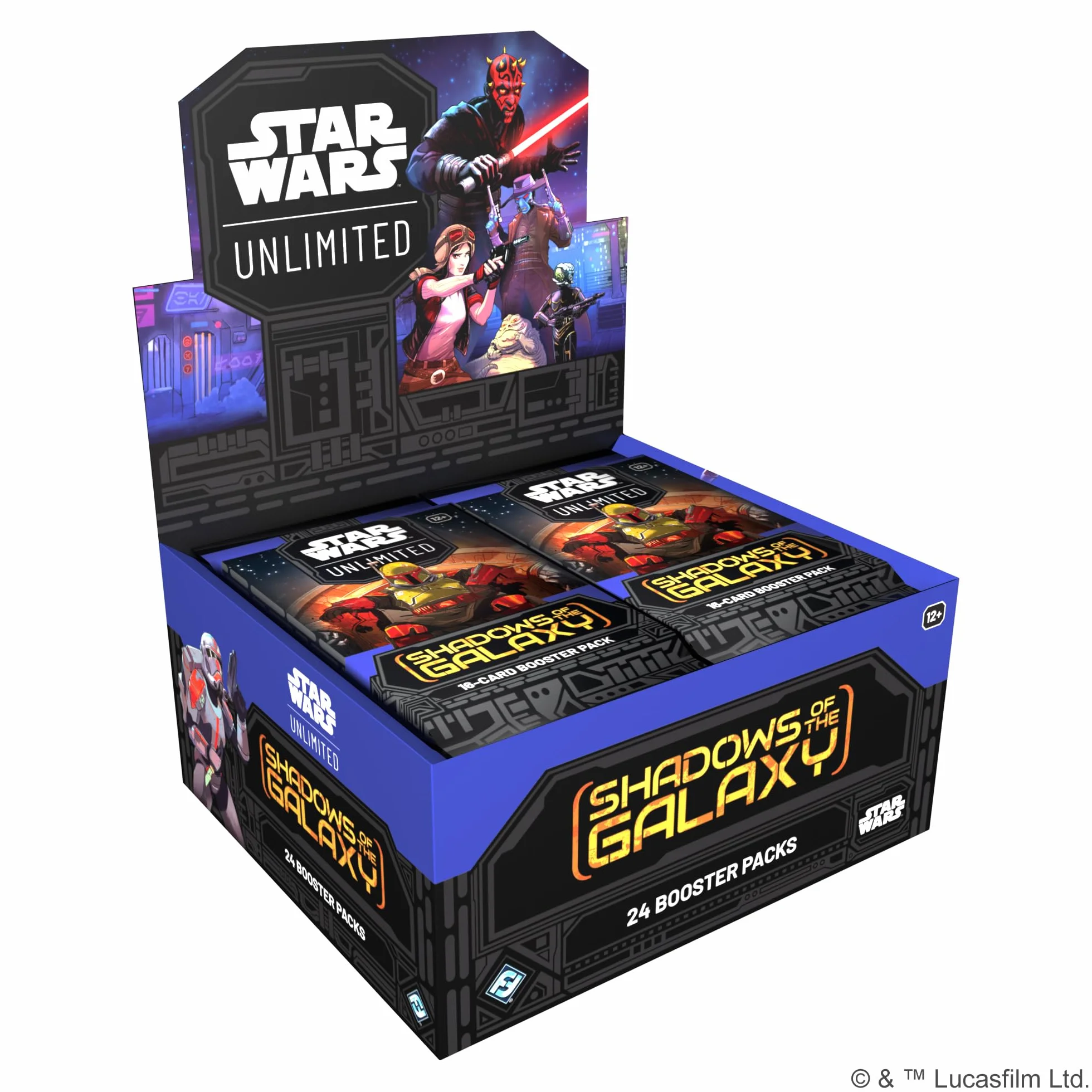 Star Wars: Unlimited TCG Shadows of the Galaxy Booster Display (24 Packs) Fantasy Flight Games