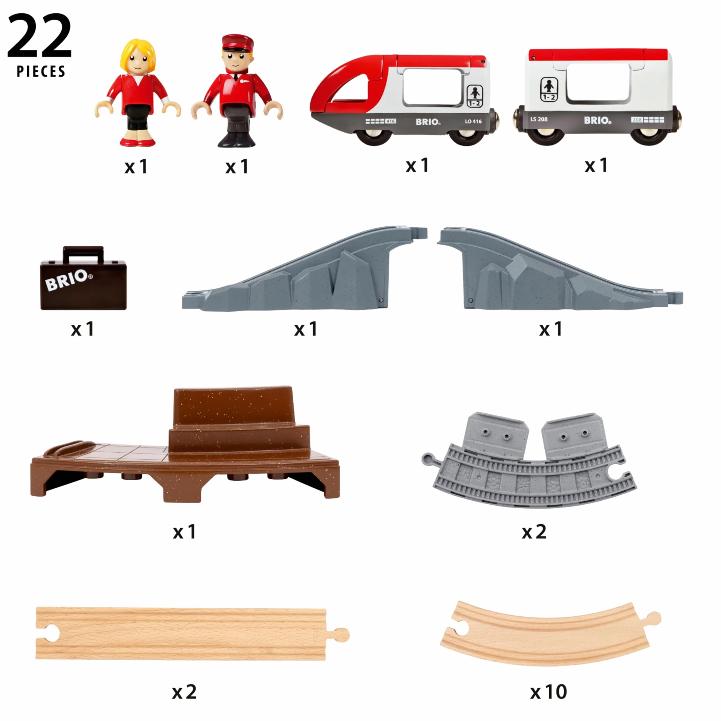 BRIO World - Reisezug Starter Set A