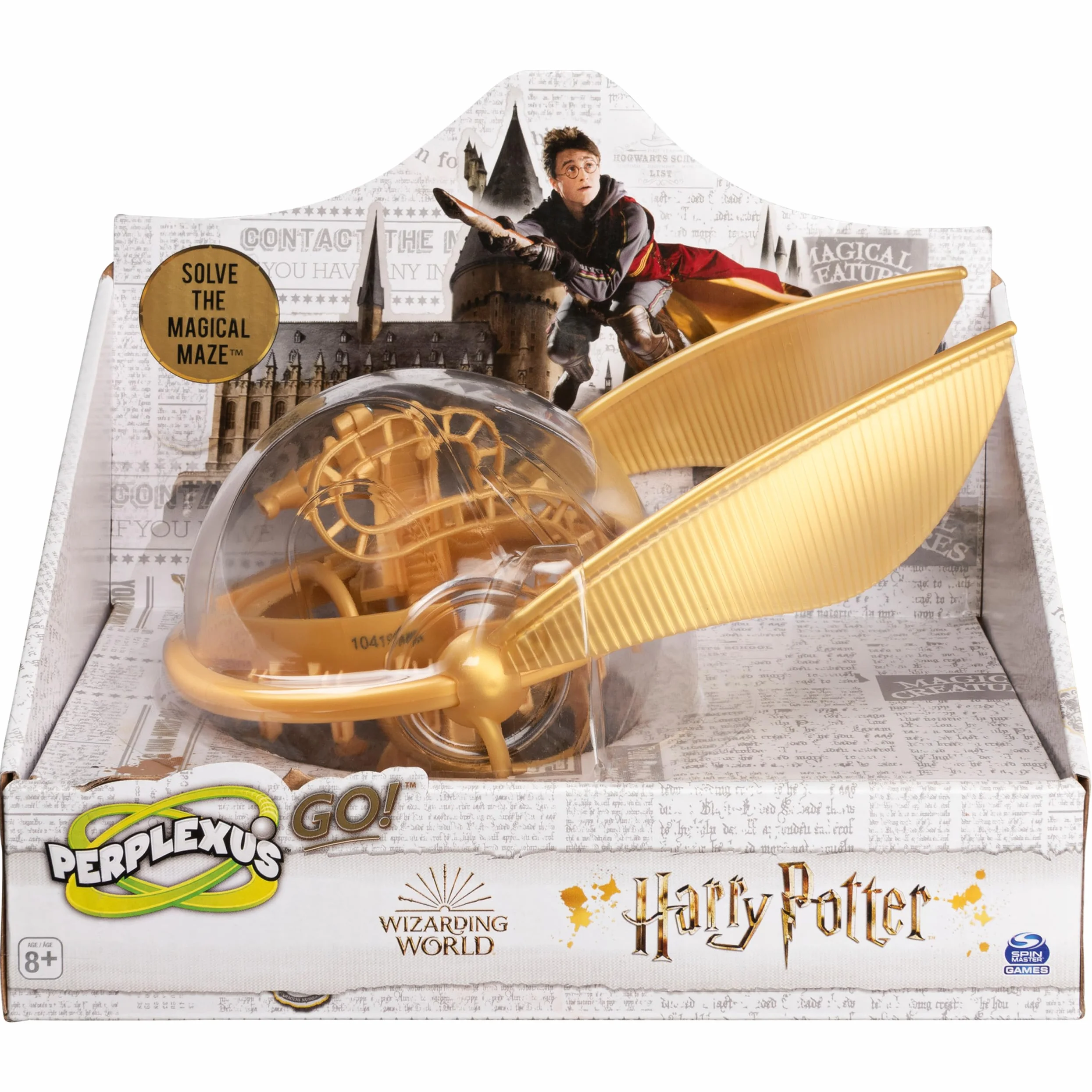Spin Master PERPLEXUS – wersja Harry Potter w kolorze złotym – Labyrinth 3D – gra z akcją i refleksami Harry Potter z 30 wyzwaniami – 6062275 – zabawka dla dzieci od 8 lat