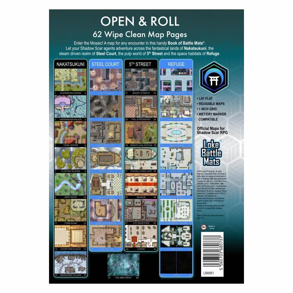 Loke Battle Mats | Giant Book of Shadow Scar Battle Mats