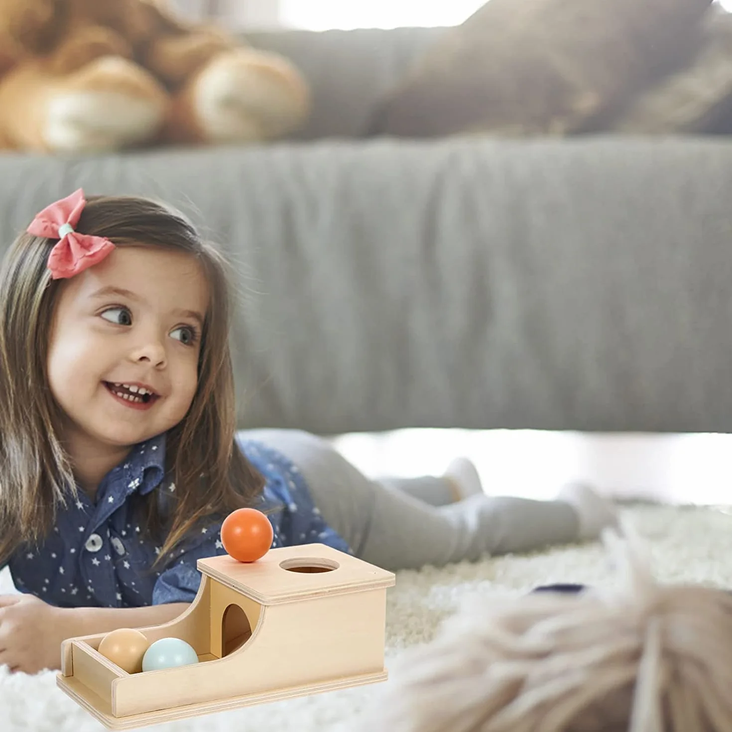 YAANI Montessori Zabawka dla Dzieci i Niemowląt 6-36 Miesięcy