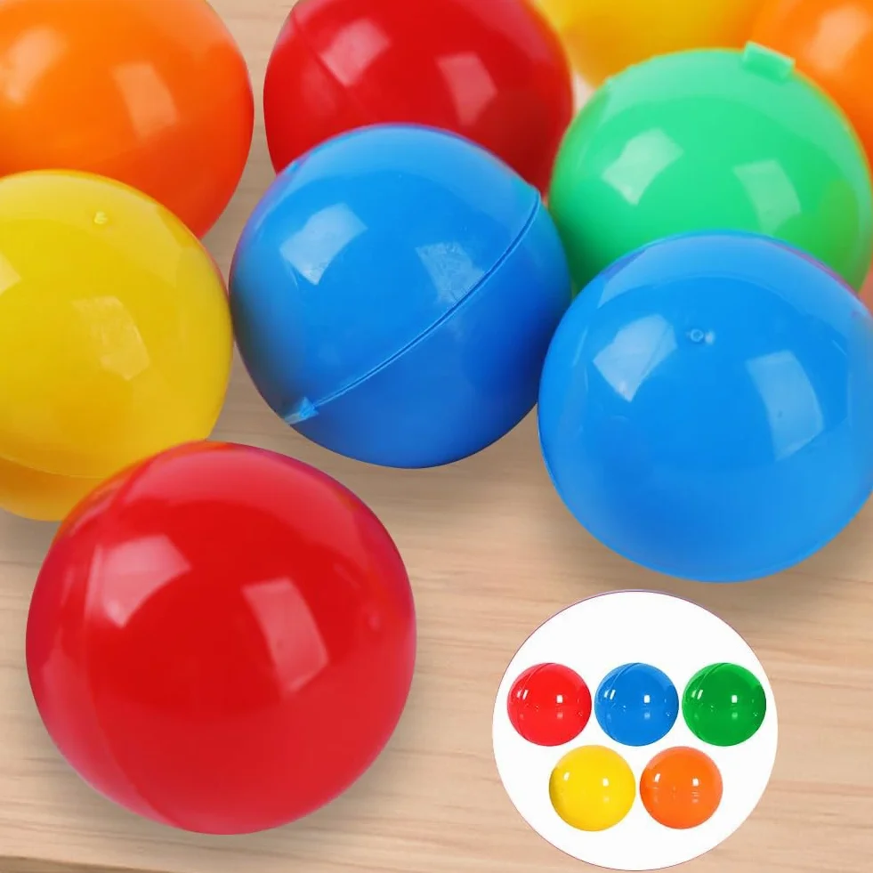 50 bombek do loterii 3 cm z tworzywa sztucznego kolorowe piłki do bingo, dekoracja bez numerów, prezenty świąteczne