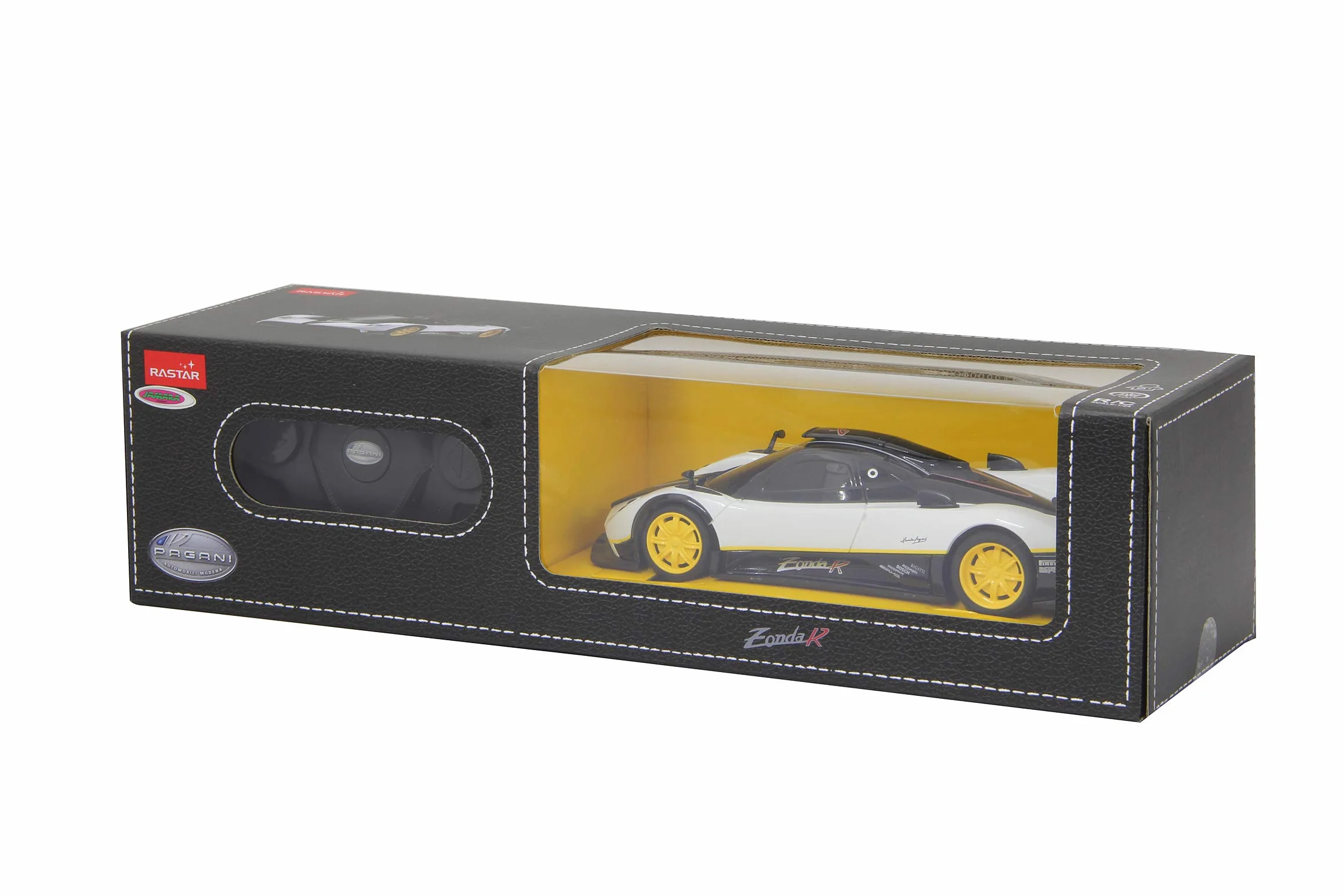 Jamara 405143 – Pagani Zonda R 1:24 biały 40 MHz – samochód RC, oficjalnie licencjonowany, do 1 godz. czasu jazdy, ok. 7 kph, odpowiada oryginalnemu wnętrzu, wysoka jakość wykończenia