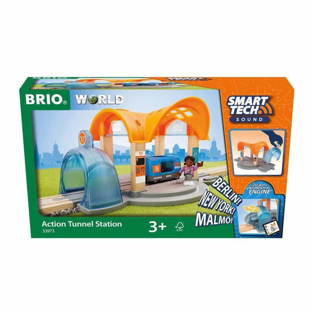 Brio 63397300 Stacja Kolejowa (63397300) Bezpieczna Zabawka Dla Dzieci Powyżej 3 Lat