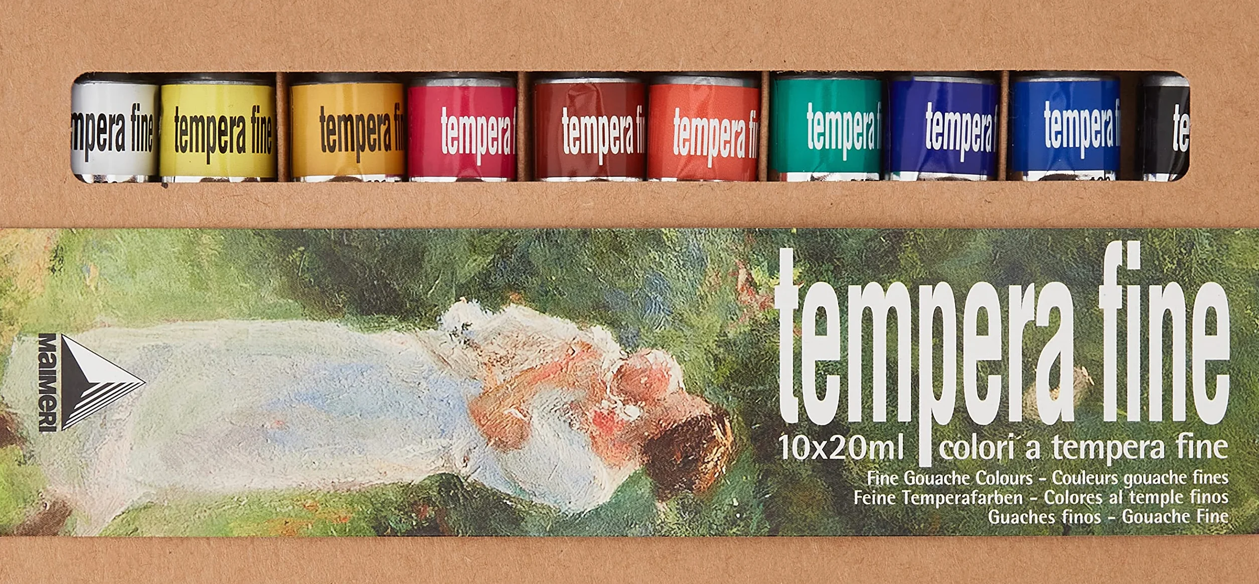 Industrie Maimeri 2598100 farby temperowe, 10 tubek