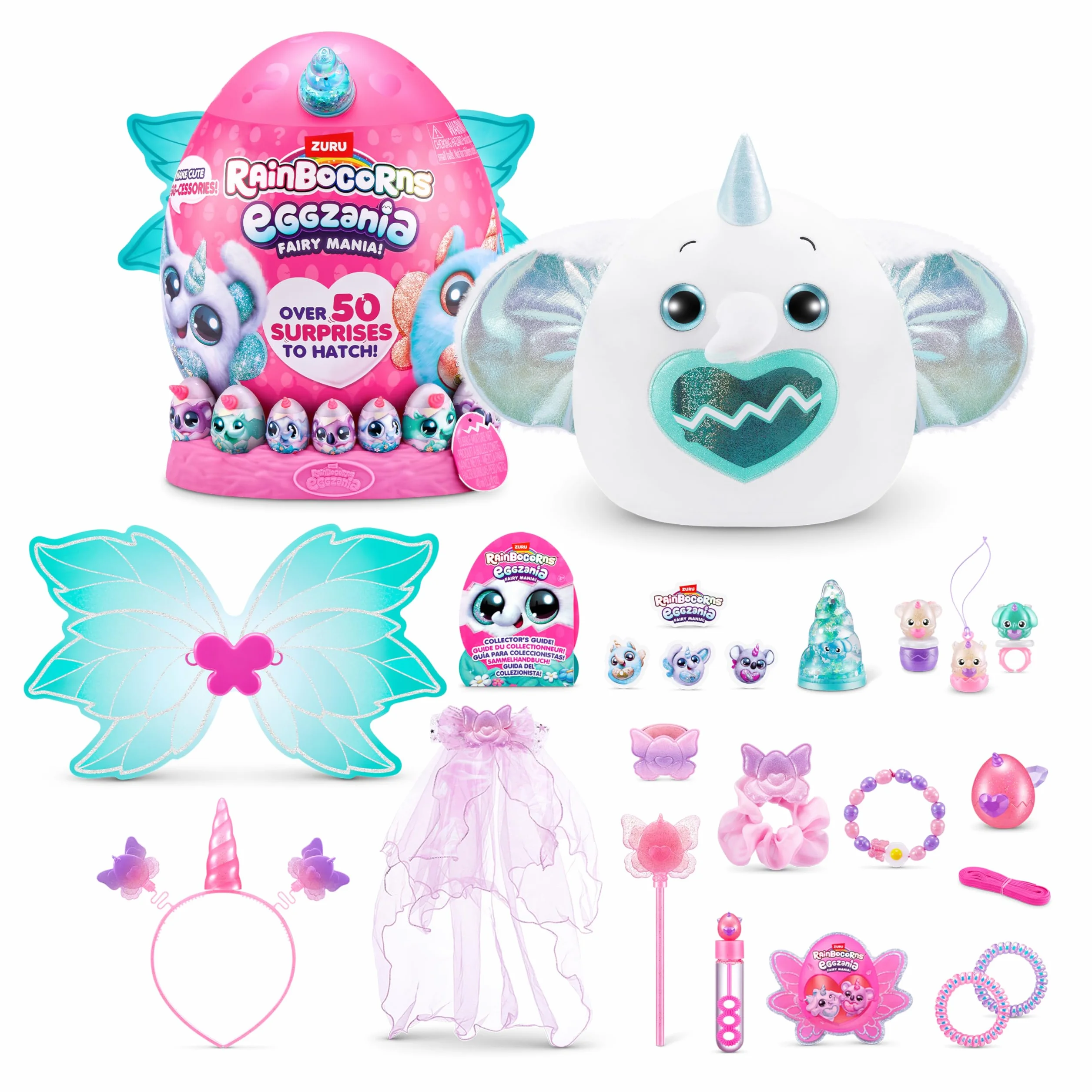 Rainbocorns Eggzania Fairy Mania Flippity‑Boo firmy ZURU – pluszowa zabawka kolekcjonerska z niespodziankami