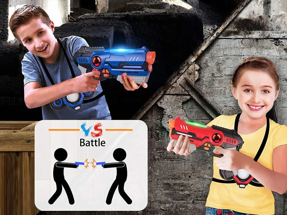 PAINTBALL LASEROWY NA PODCZERWIEŃ Z KAMIZELKAMI Z FUNKCJĄ DYMU
