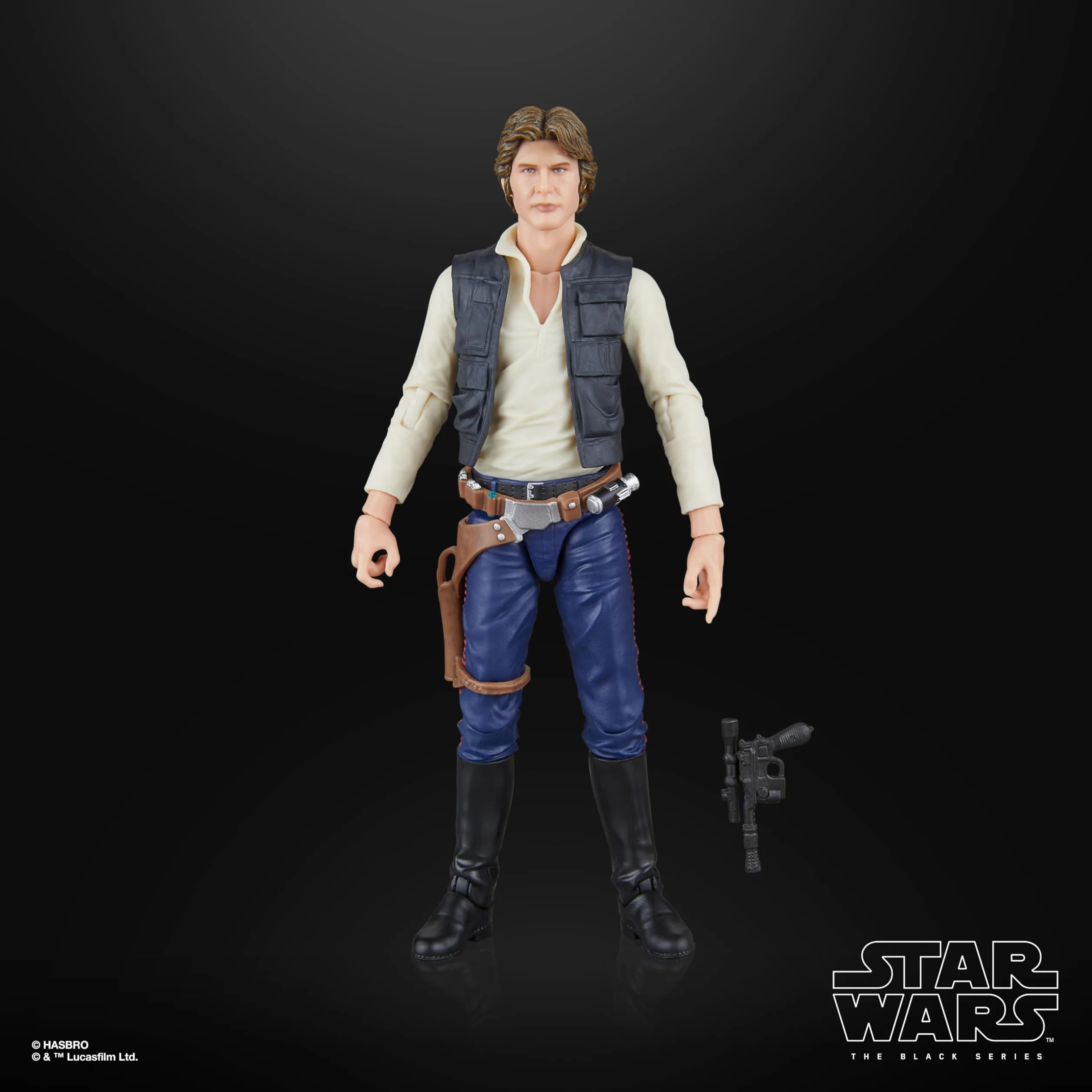 Star Wars The Black Series Han Solo, Star Wars: A New Hope, kolekcjonerska figurka premium 15 cm