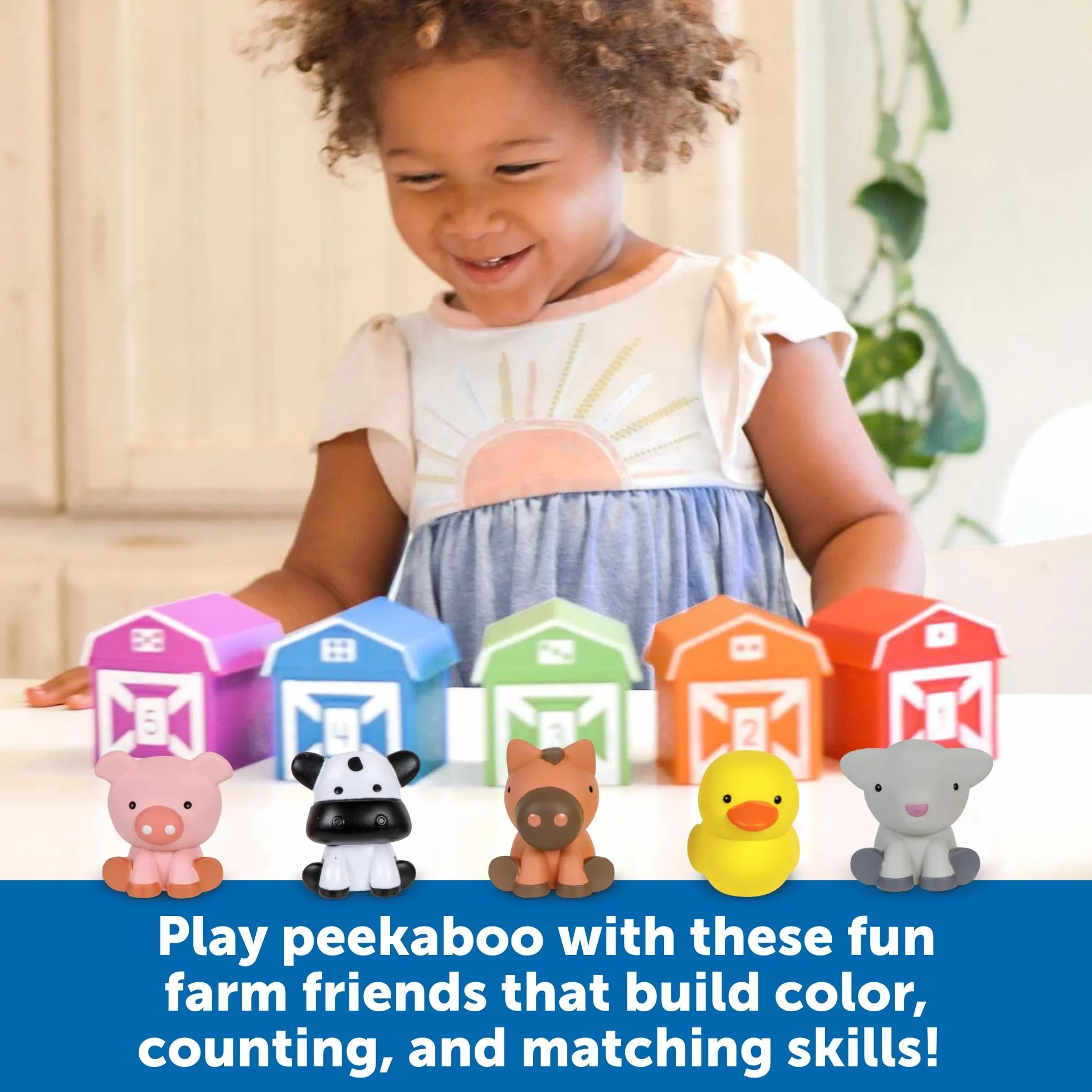 Learning Resources Peekaboo Nauka Farm 5 Dwa-Kawałek Barns