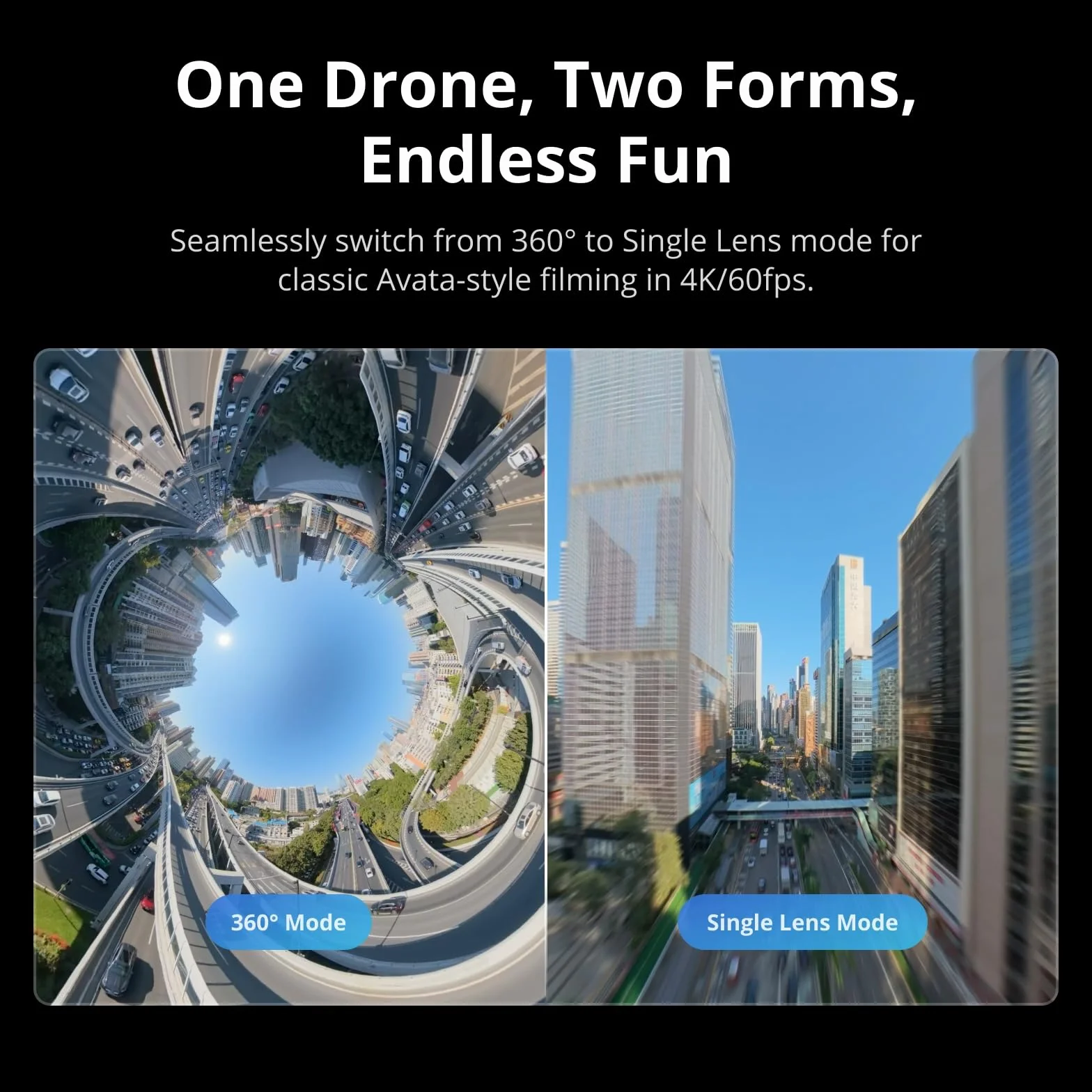 DJI Avata 360 Motion Fly More Combo, dron z obrazowaniem 8K 360° klasy 1-calowej, dron z kamerą 360° i osłoną śmigieł. Zawiera Goggles N3 i RC Motion 3 dla intuicyjnego sterowania ruchem i Easy ACRO.