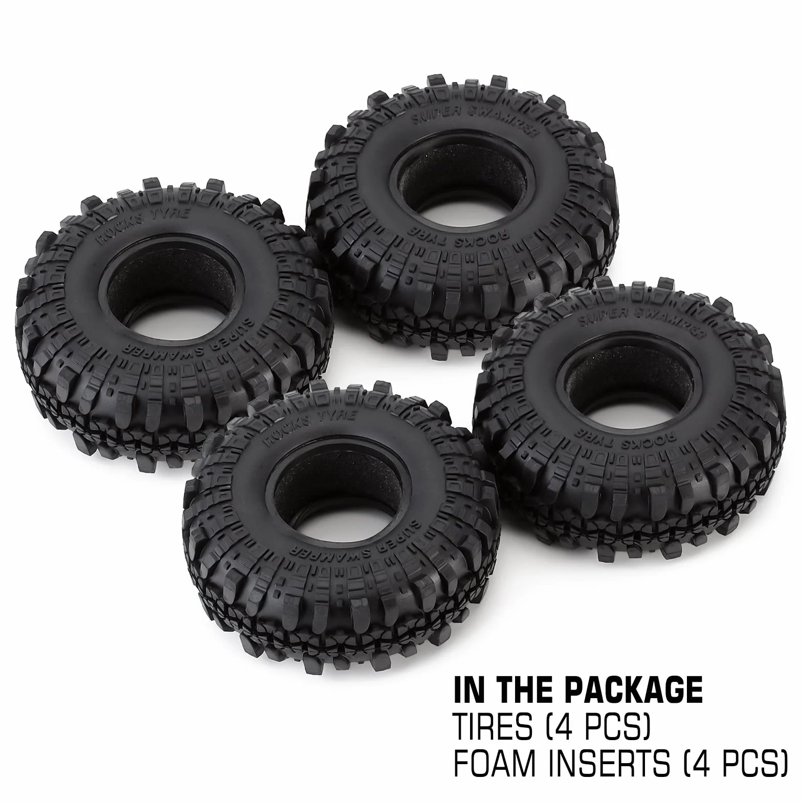 INJORA RC opony 1,9 cala Crawler do 1:10 Rock Crawler Axial SCX10 90046 SCX10 III AXI03007 Tamiya CC01 D90 D110