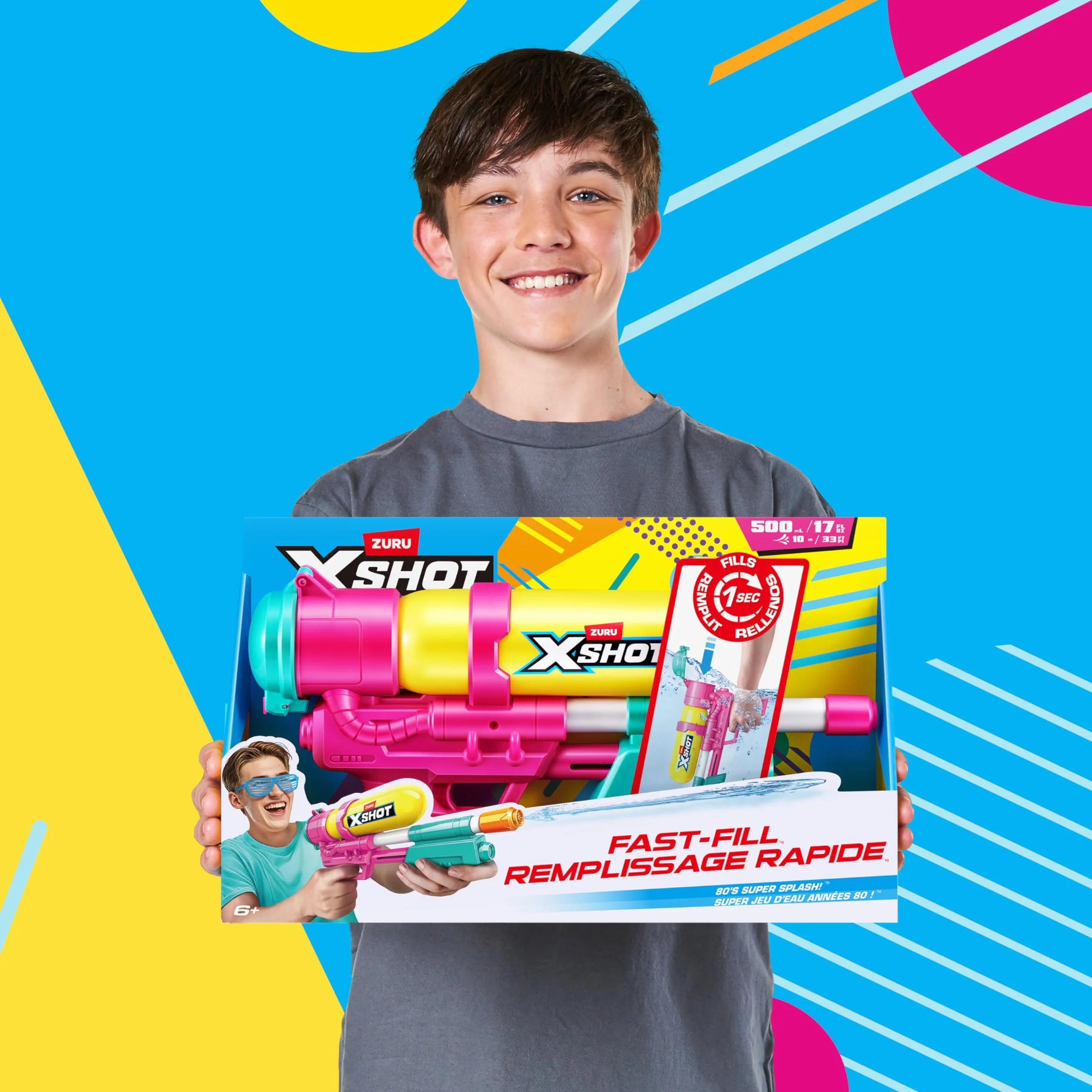 XSHOT Water -FAST FILL-SERIES 1-RETRO BLASTER ŻÓŁTY