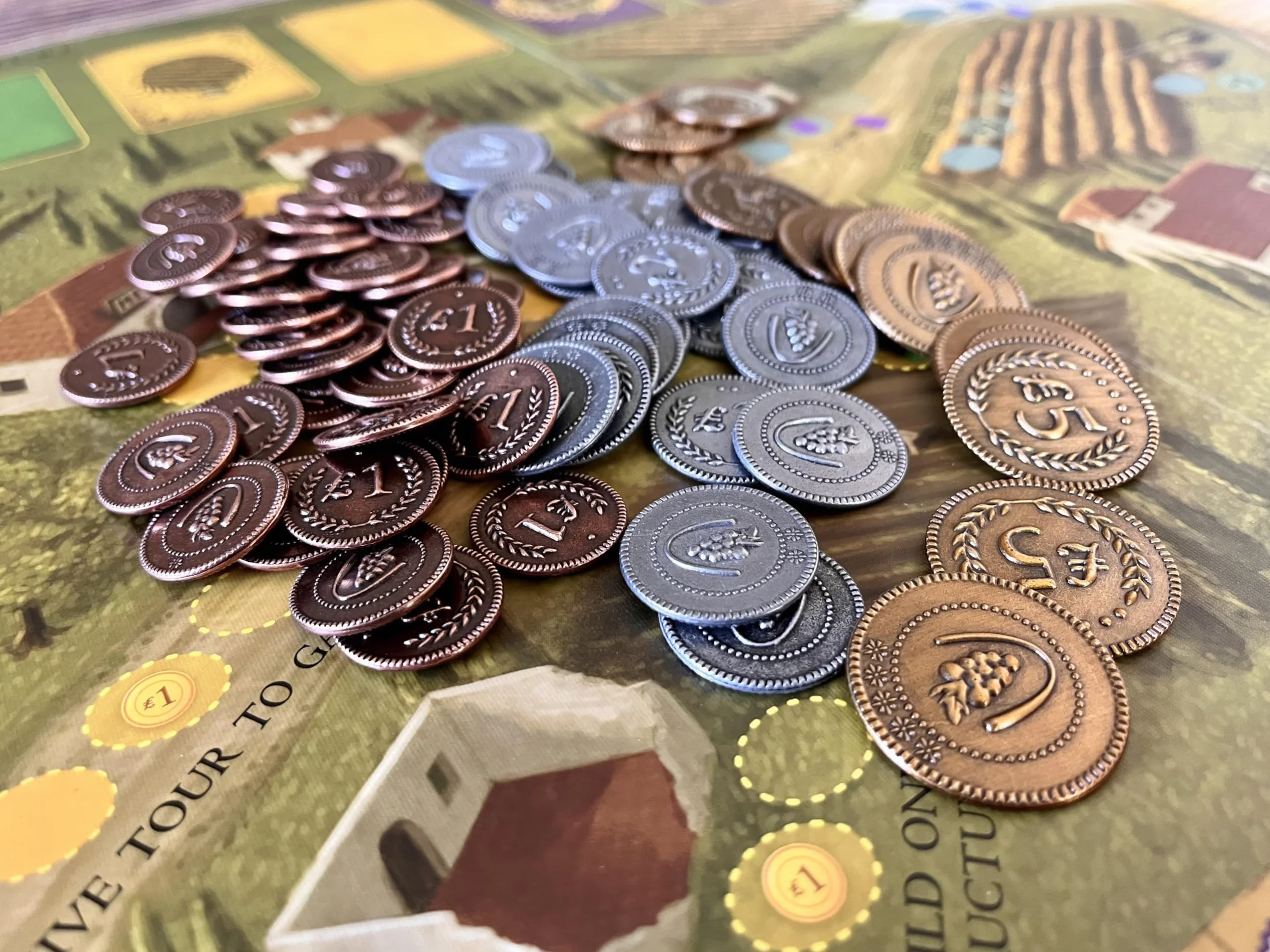 Stonemaier Games Viticulture Metal Lira Coins