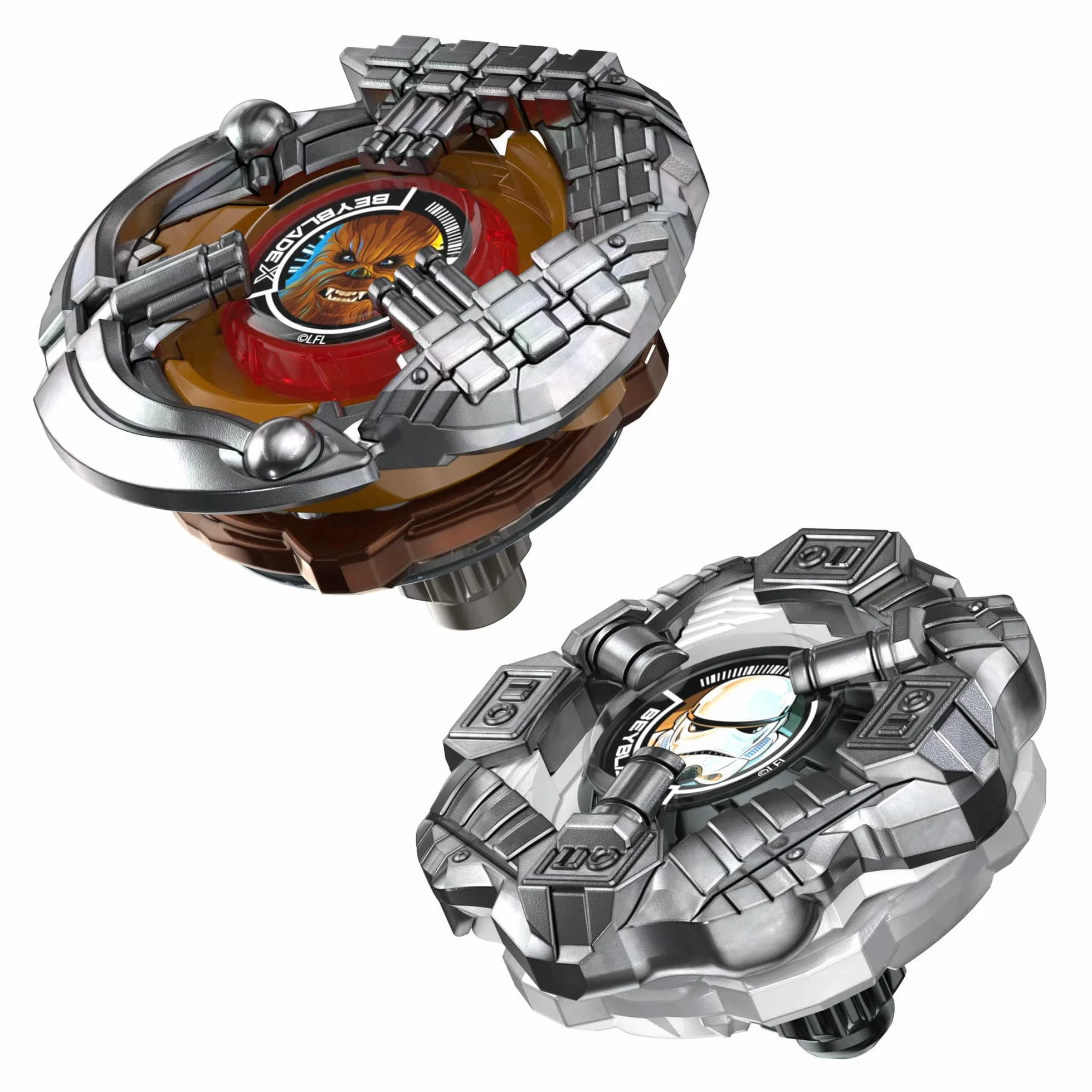 Beyblade X i Gwiezdne wojny Collab, Chewbacca 4-80LF kontra Stormtrooper 5-70B