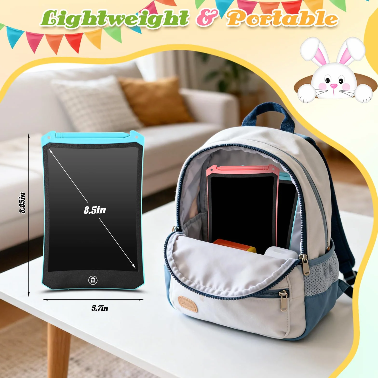 Tablet LCD do pisania 8.5'' dla dzieci Magiczna tabliczka graficzna zabawka dla dziewczynek 2-6 lat