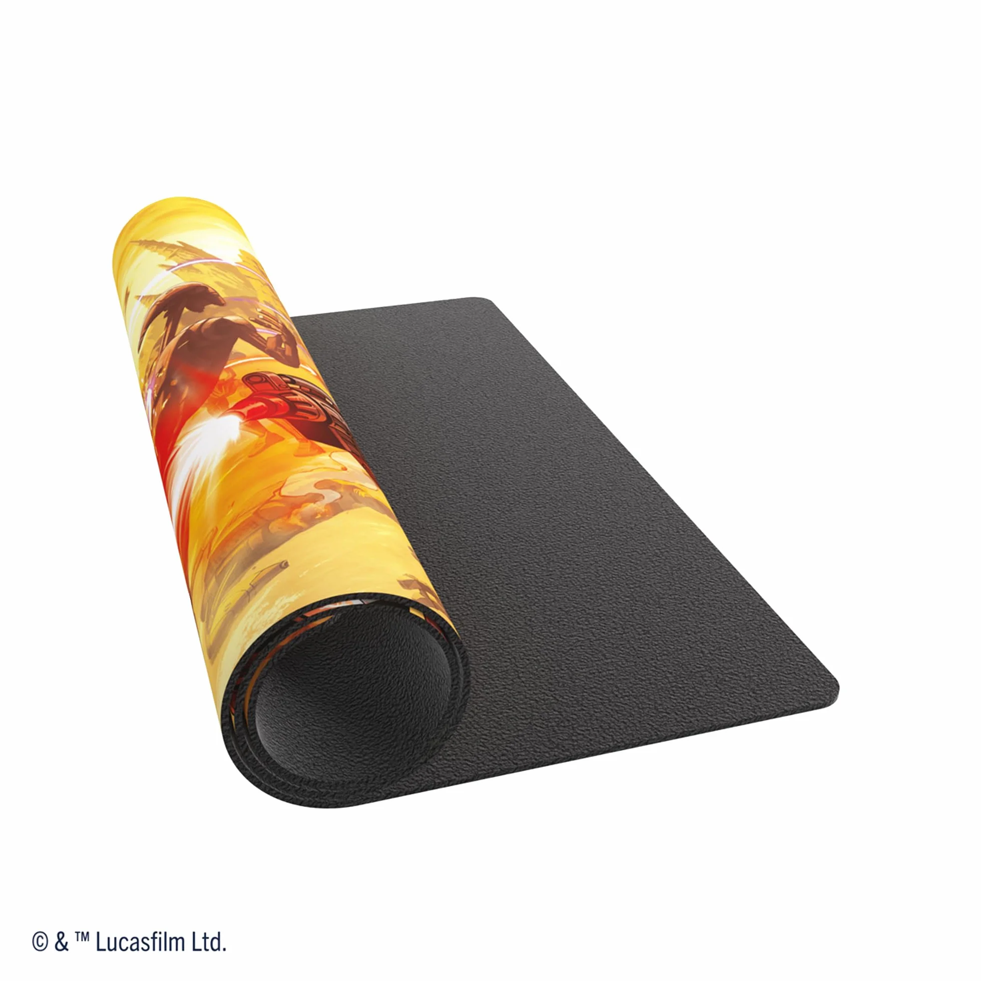 Star Wars Unlimited Battle Droids PRIME GAME MAT - oficjalnie licencjonowany druk w pełnym kolorze, Playmat, Slip-Resistant 24" by 14" Rubber Mat, kompatybilny z TCG i LCGs, Made by Gamegenic