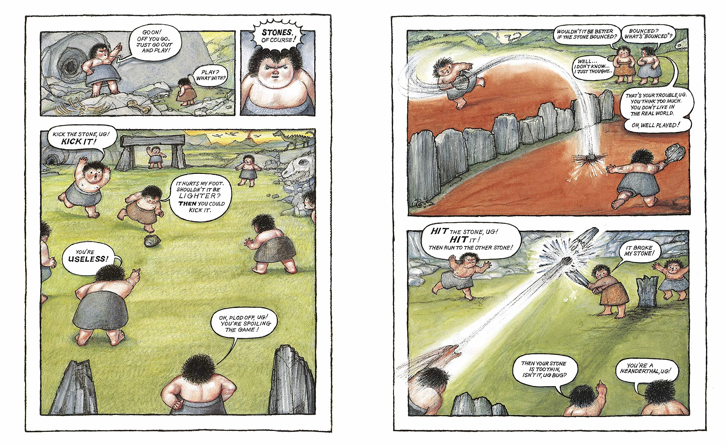 UG: Boy Genius of the Stone Age and his Search for Soft Trousers: A funny, comic strip stone-age story