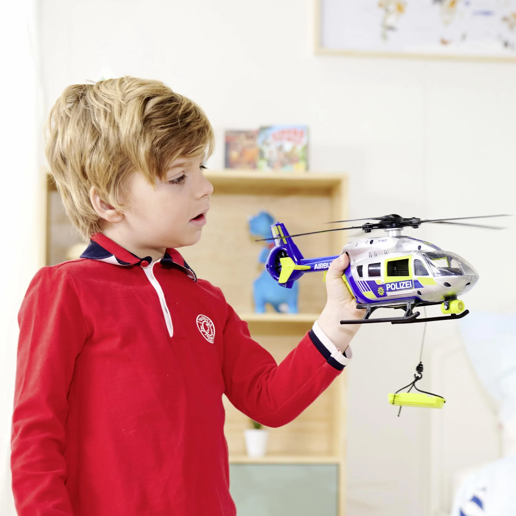 Dickie - SOS Helikopter 36cm - Blade obrotowe 36cm - Wciągarka mobilna - 203716028038