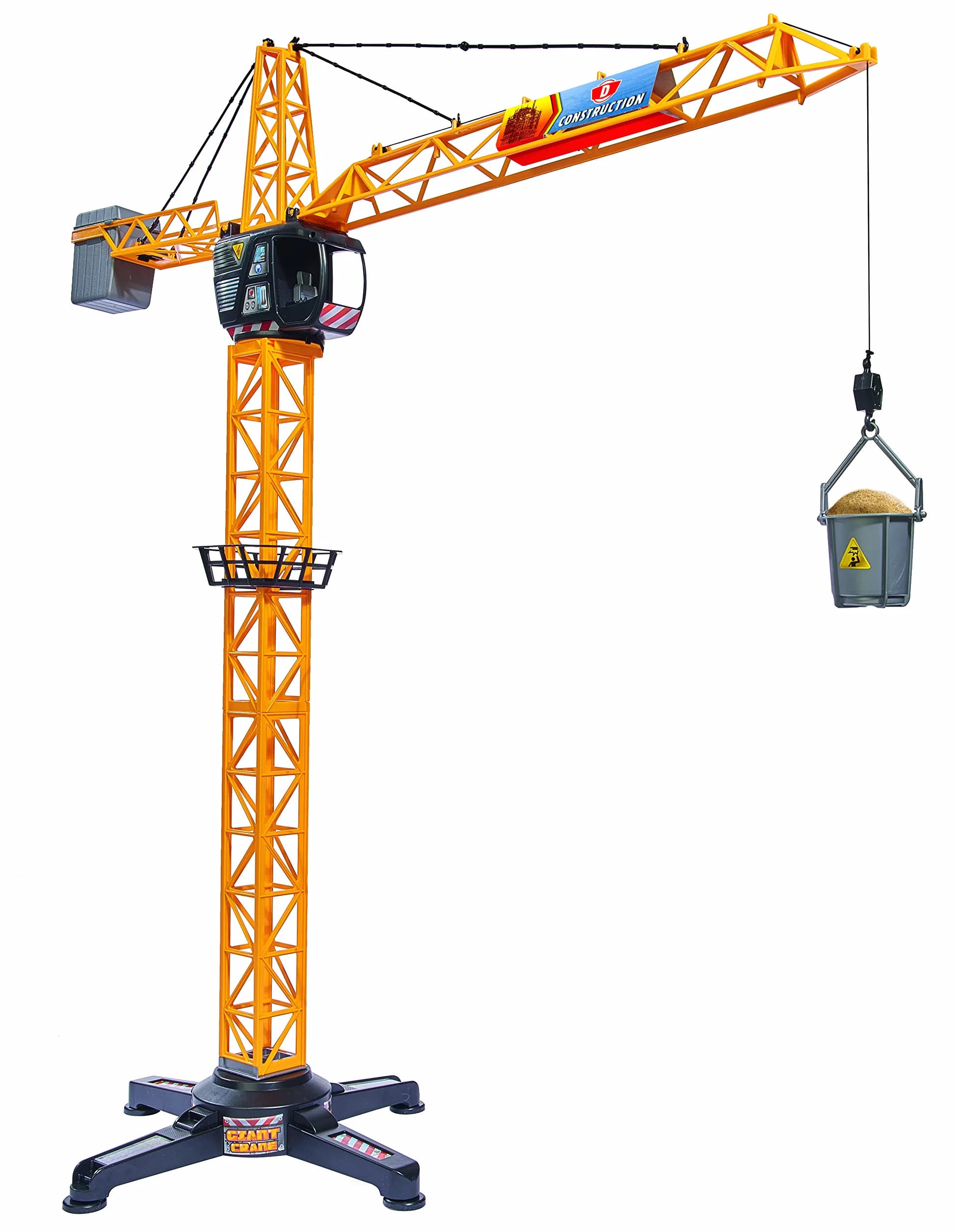 Dickie 201139013 CONSTR Dźwig Gigant z dźwiękiem, 100 cm