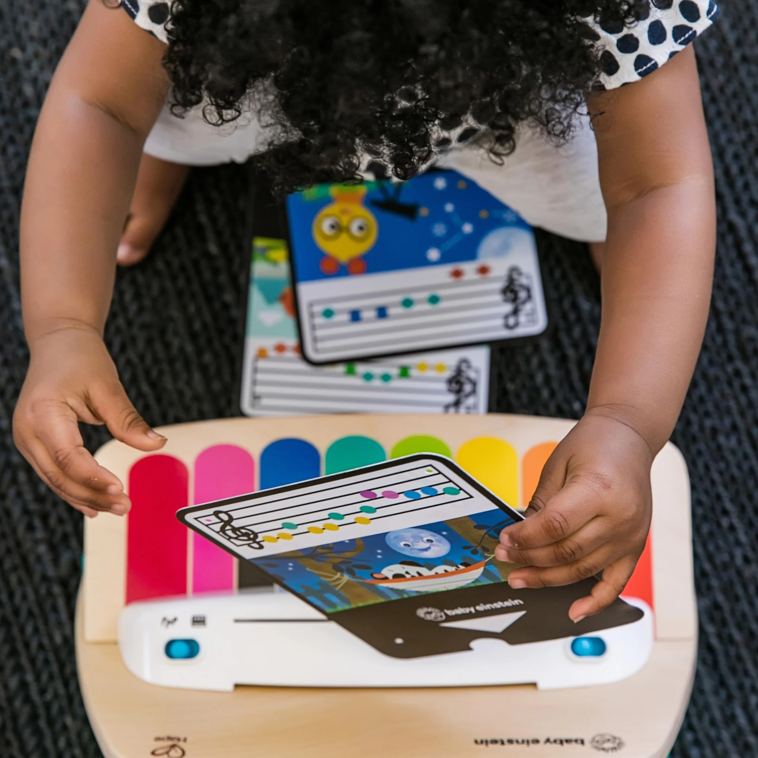 Baby Einstein Hape Magic Touch Piano Wooden Musical Toy Instruments for Toddlers, 2 Play Modes, 6 Songs, Volume Control, Age 6 Months +