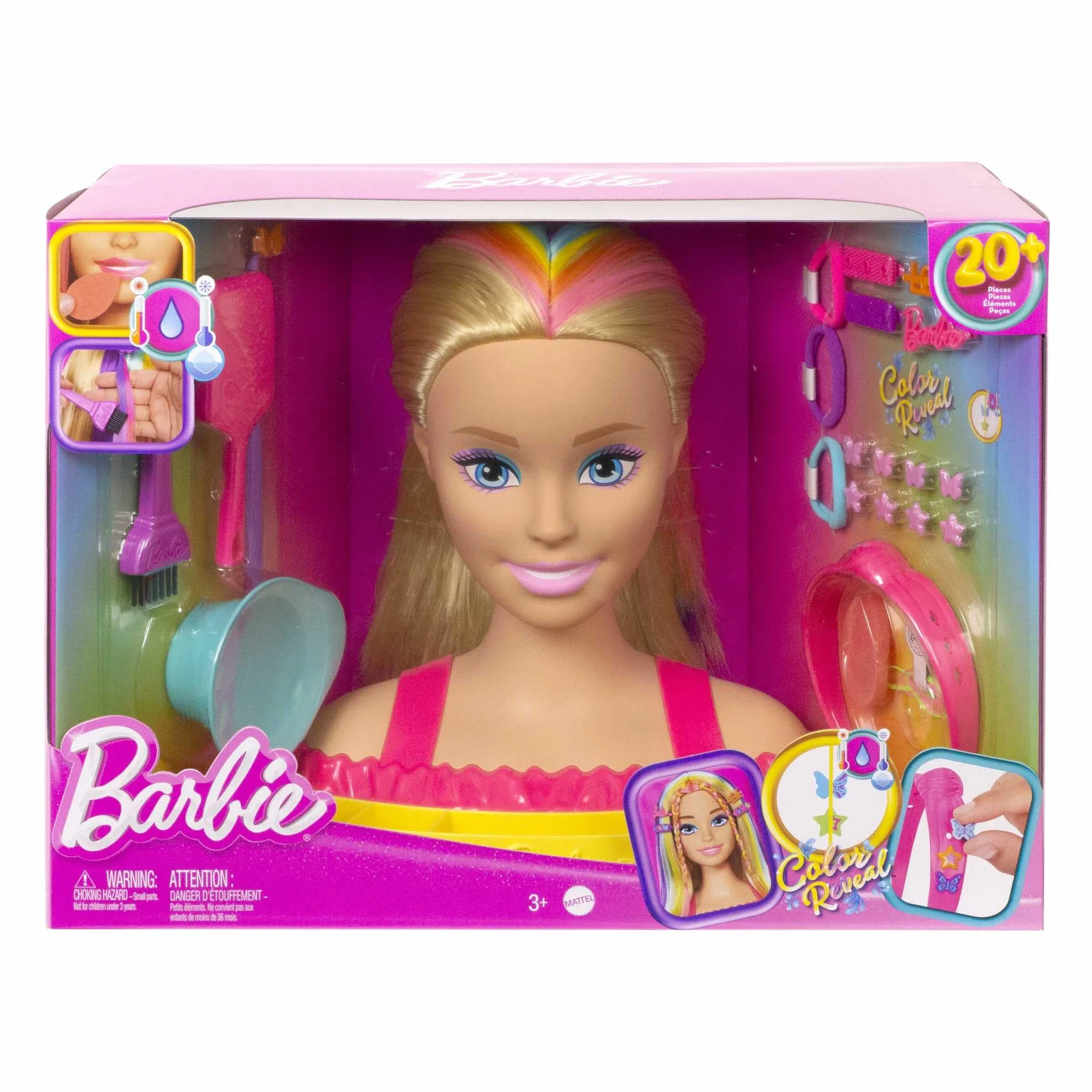 Barbie Totally Hair Głowa do stylizacji deluxe Color Reveal HMD78