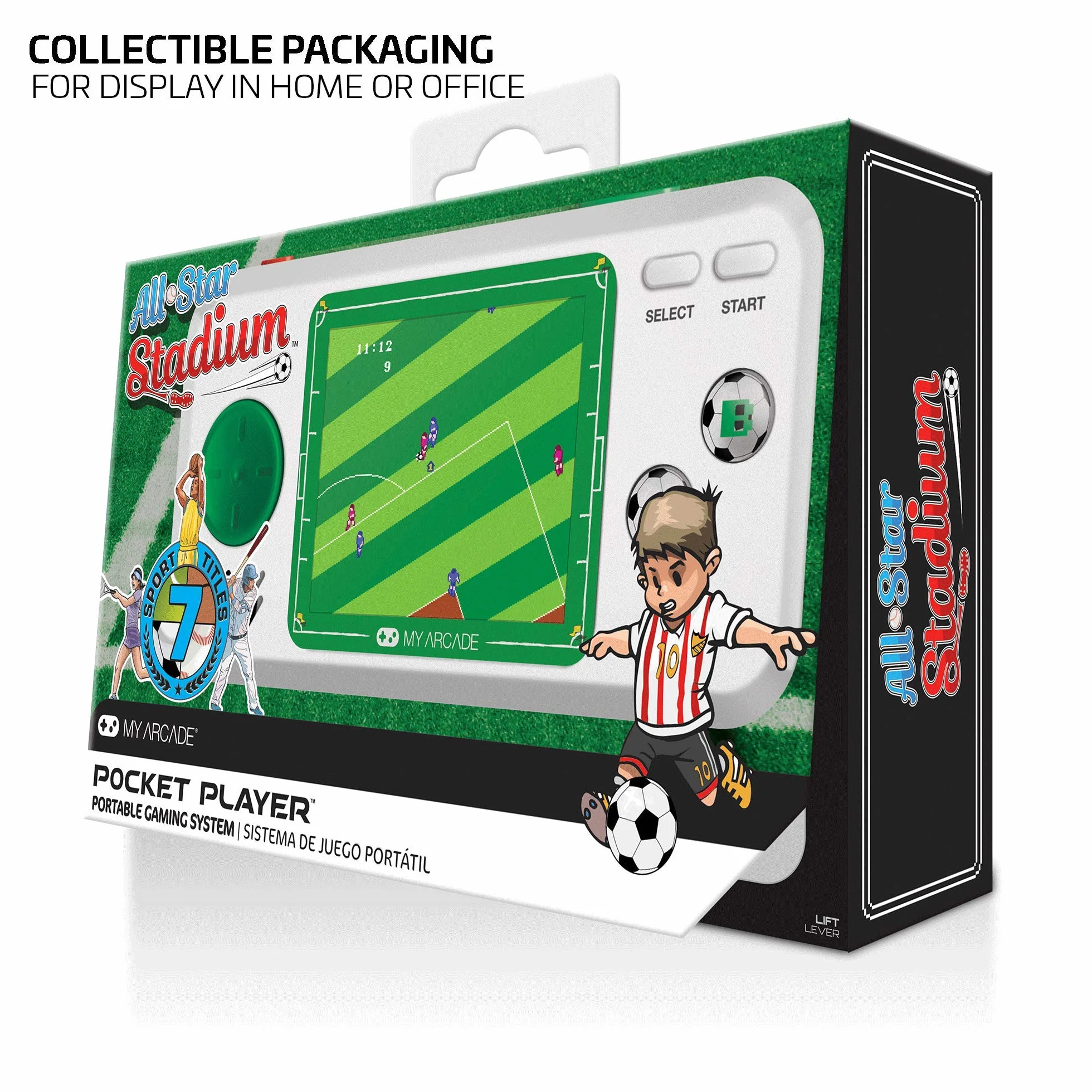 My Arcade DGUNL-3275 All-Star Stadium Pocket Player Portable Handheld Game Sys