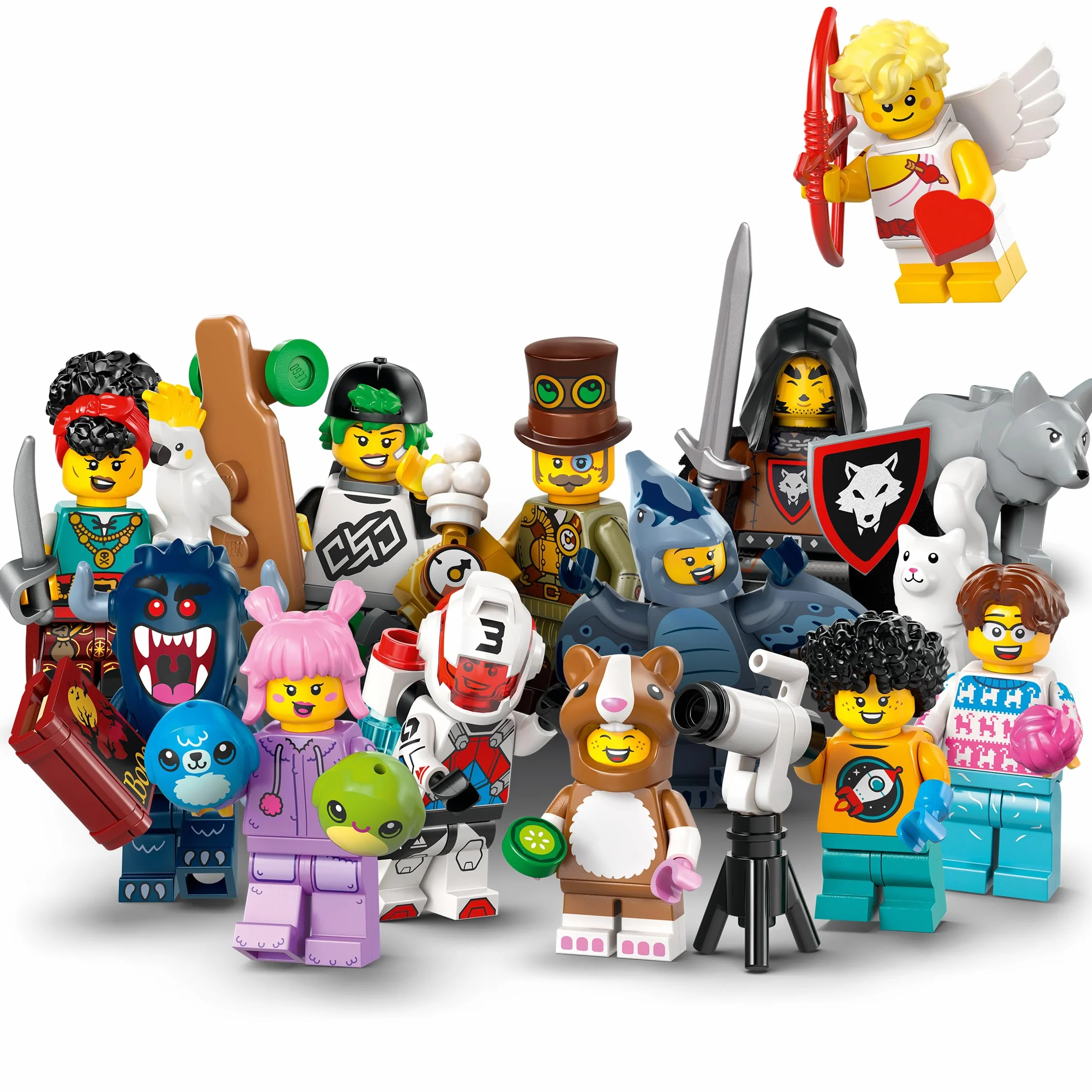 Lego Minifigurki z serii 27, kompletny zestaw ze wszystkimi 12 figurkami, do kolekcjonowania, zestaw minifigurek Lego (Lego 71048)