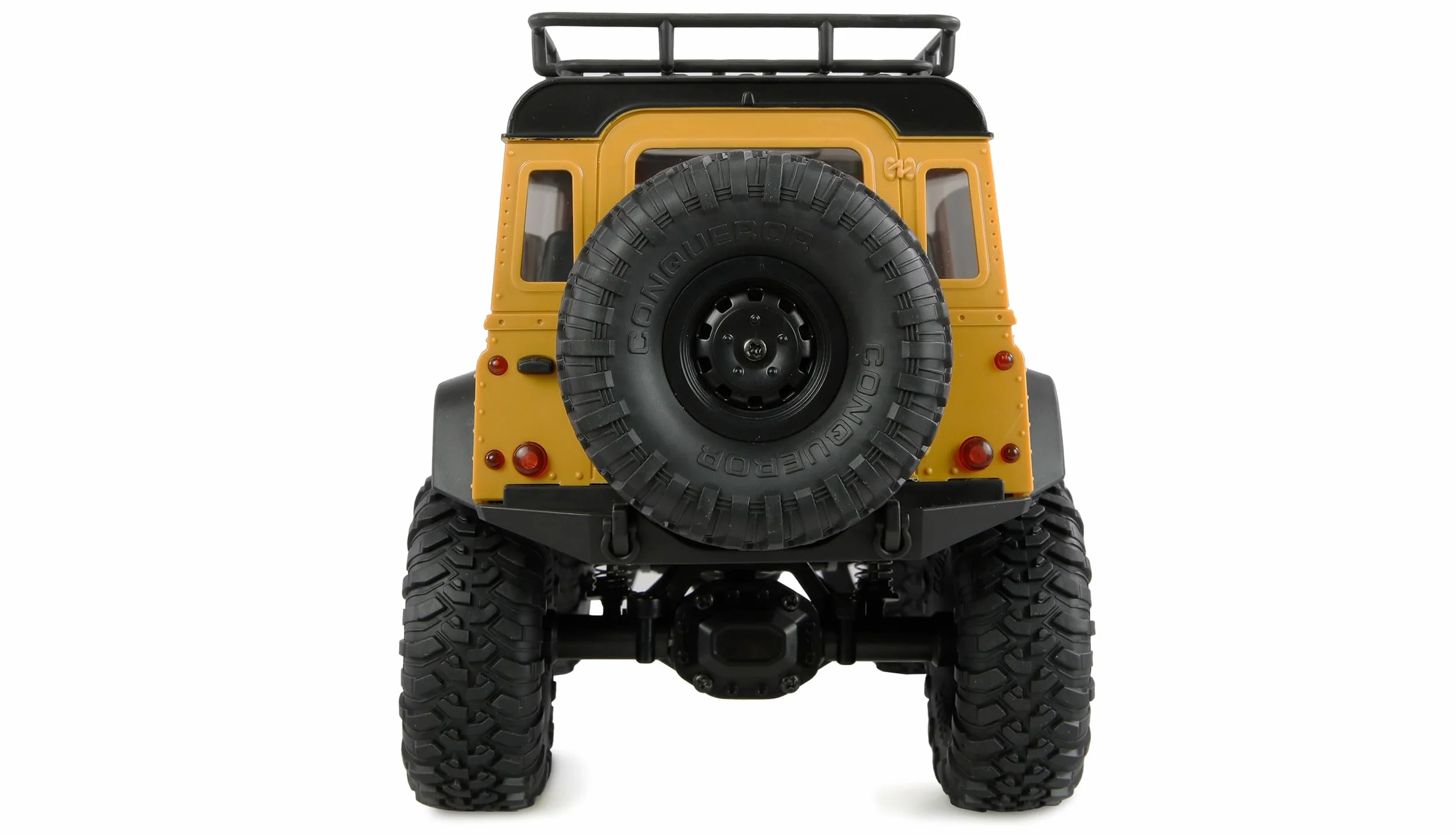 Amewi AMXRock Mini-D90 Scale Crawler 4WD 1:16 RTR żółty z pilotem zdalnego sterowania, akumulatorem, kablem do ładowania