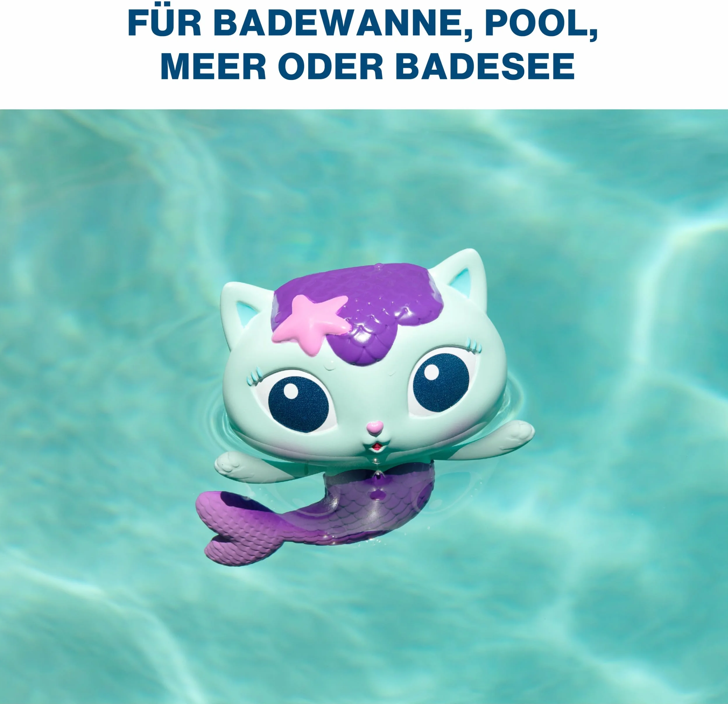 Swimways Gabby's Dollhouse Mercat pływające figurki, akcesoria do kąpieli i zabawki do kąpieli dla dzieci, artykuły imprezowe i zabawki wodne Gabby's Dollhouse i zabawki wodne dla dzieci w wieku od 3