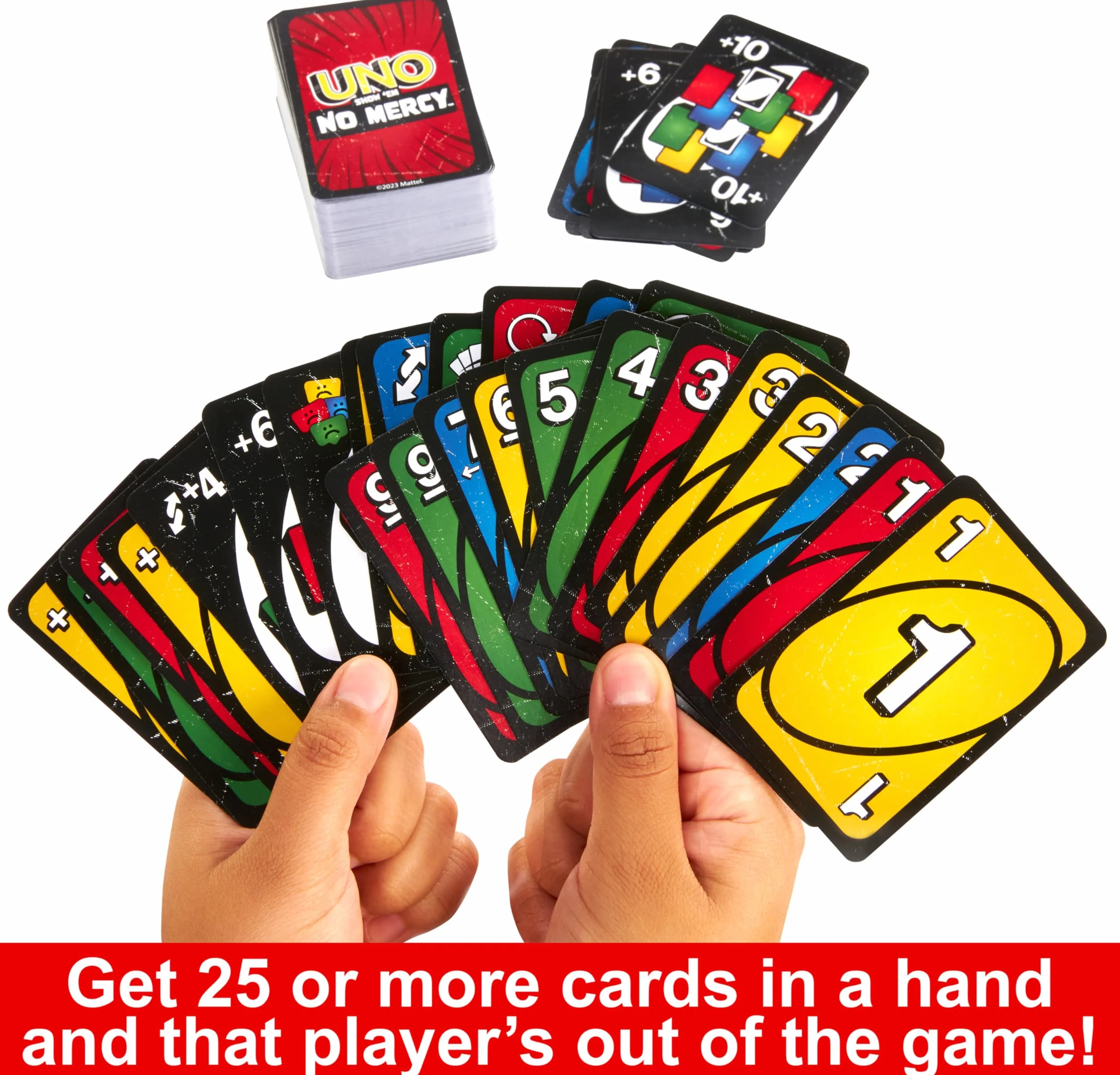 Mattel Games UNO Show 'em No Mercy metalowe pudełko