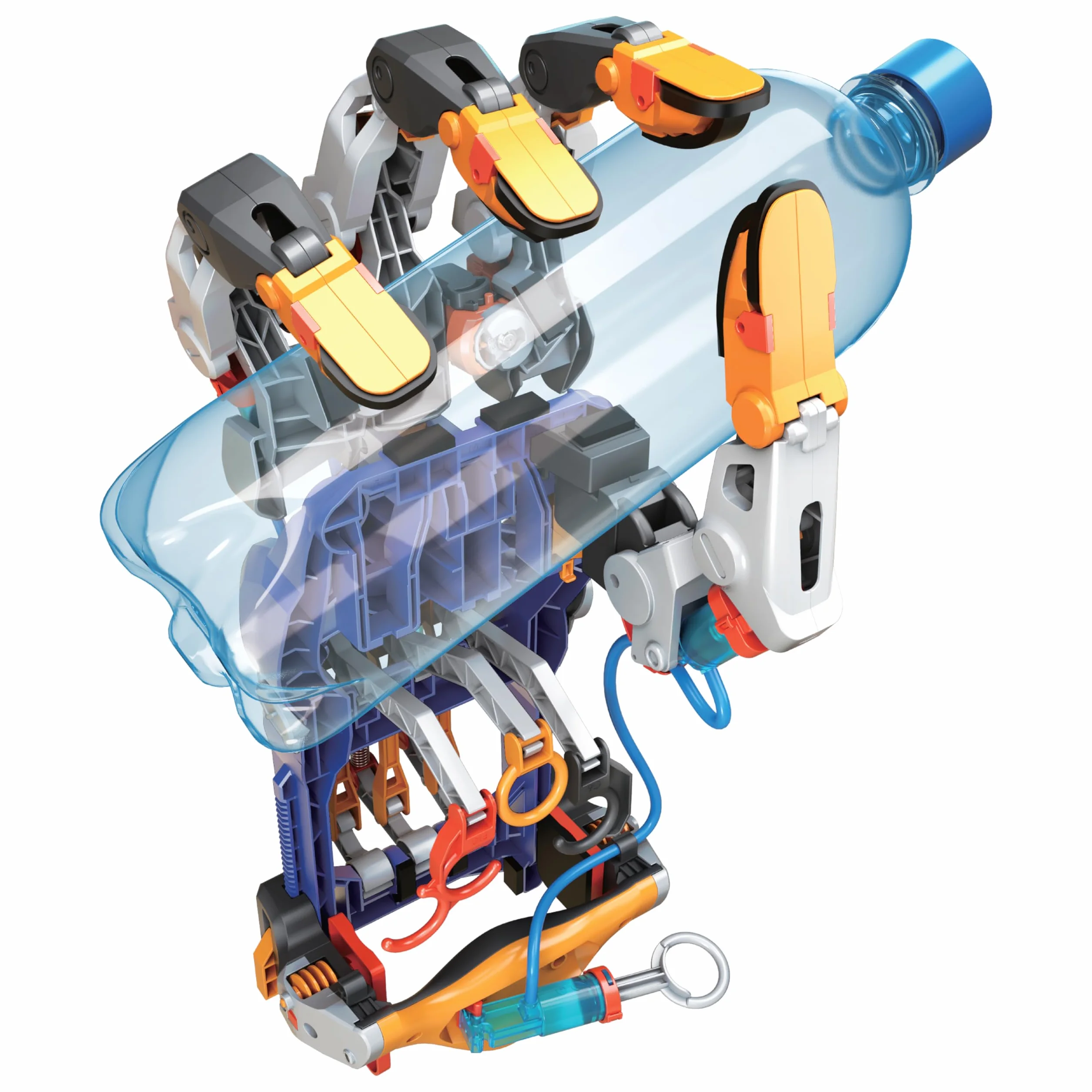 CONSTRUCT & CREATE Hydrauliczny Cyborg Hand DIY STEM Zbuduj swój własny zestaw projektowy