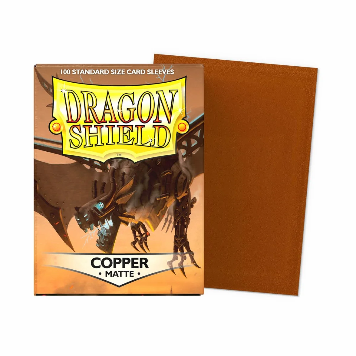 Arcane Tinman ART11016 Sleeves: Dragon Shield Matte Copper Standard 100pk-Copper, One Size
