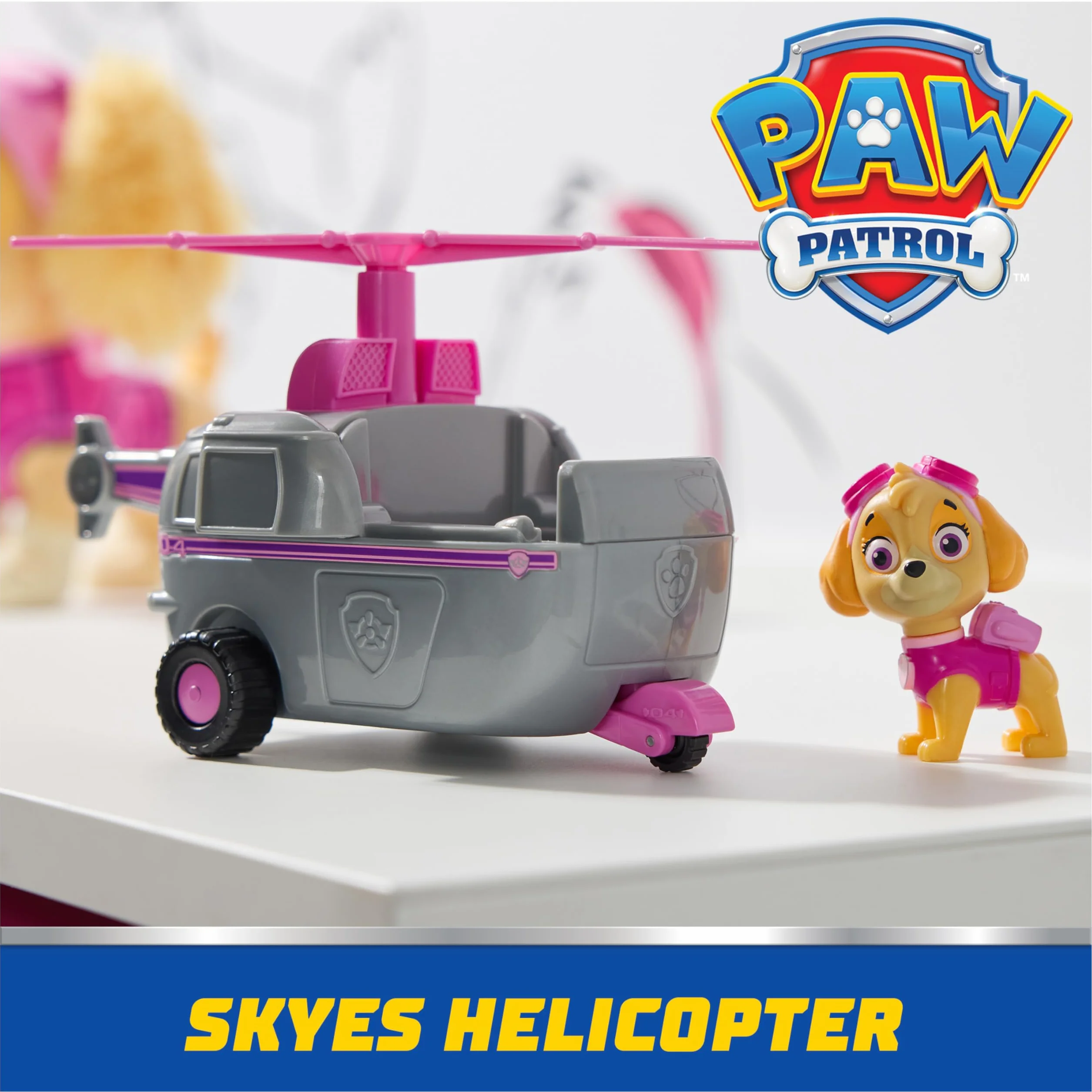 Psi Patrol helikopter Skye zabawkowy pojazd z figurką dla dzieci od 3 lat
