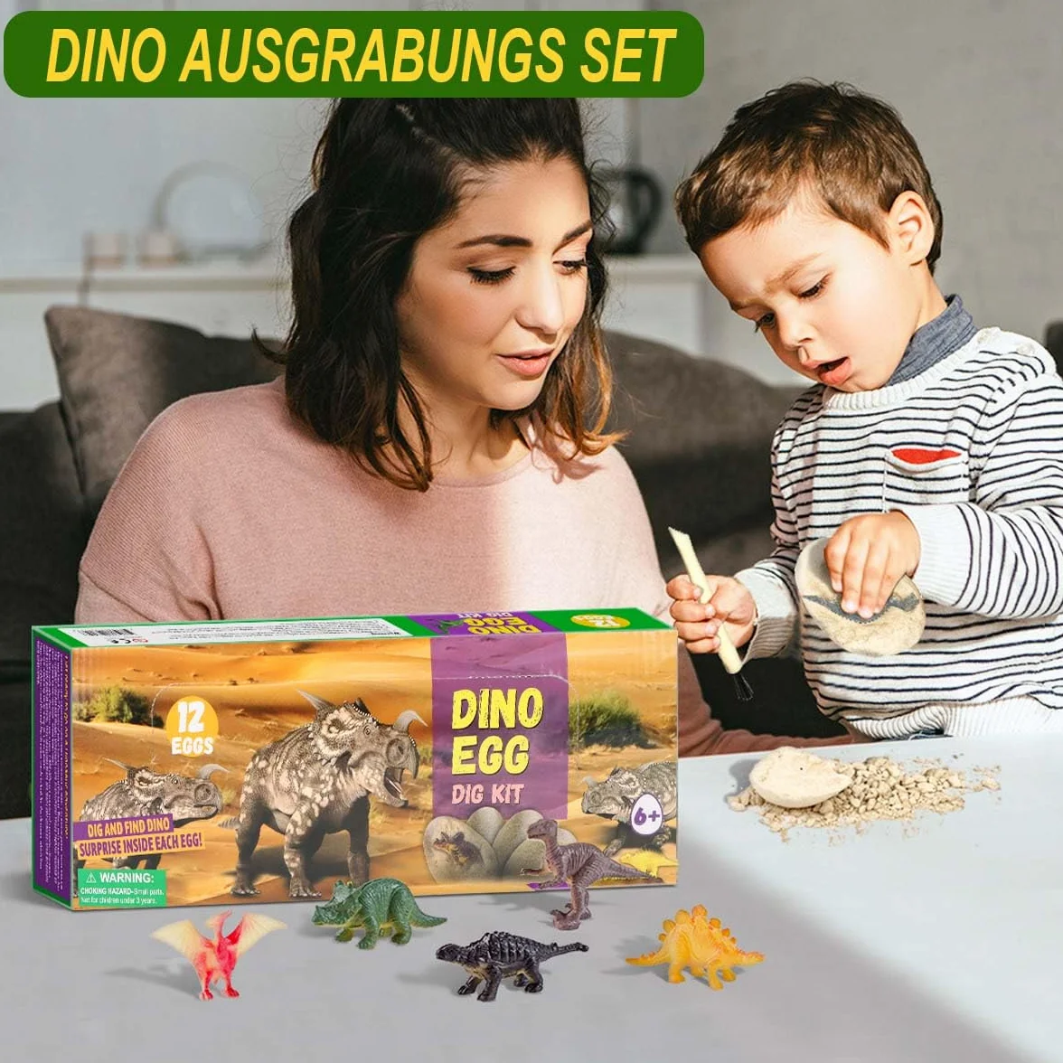 Jajka Dinozaurów Do Wykopania, 12 Sztuk, Zestaw Do Wykopalisk Skamieniałości, Dla Dzieci, Rekwizyty Na Urodziny, Boże Narodzenie, Prezent Dinozaurowy, Zabawka Od 5 Lat