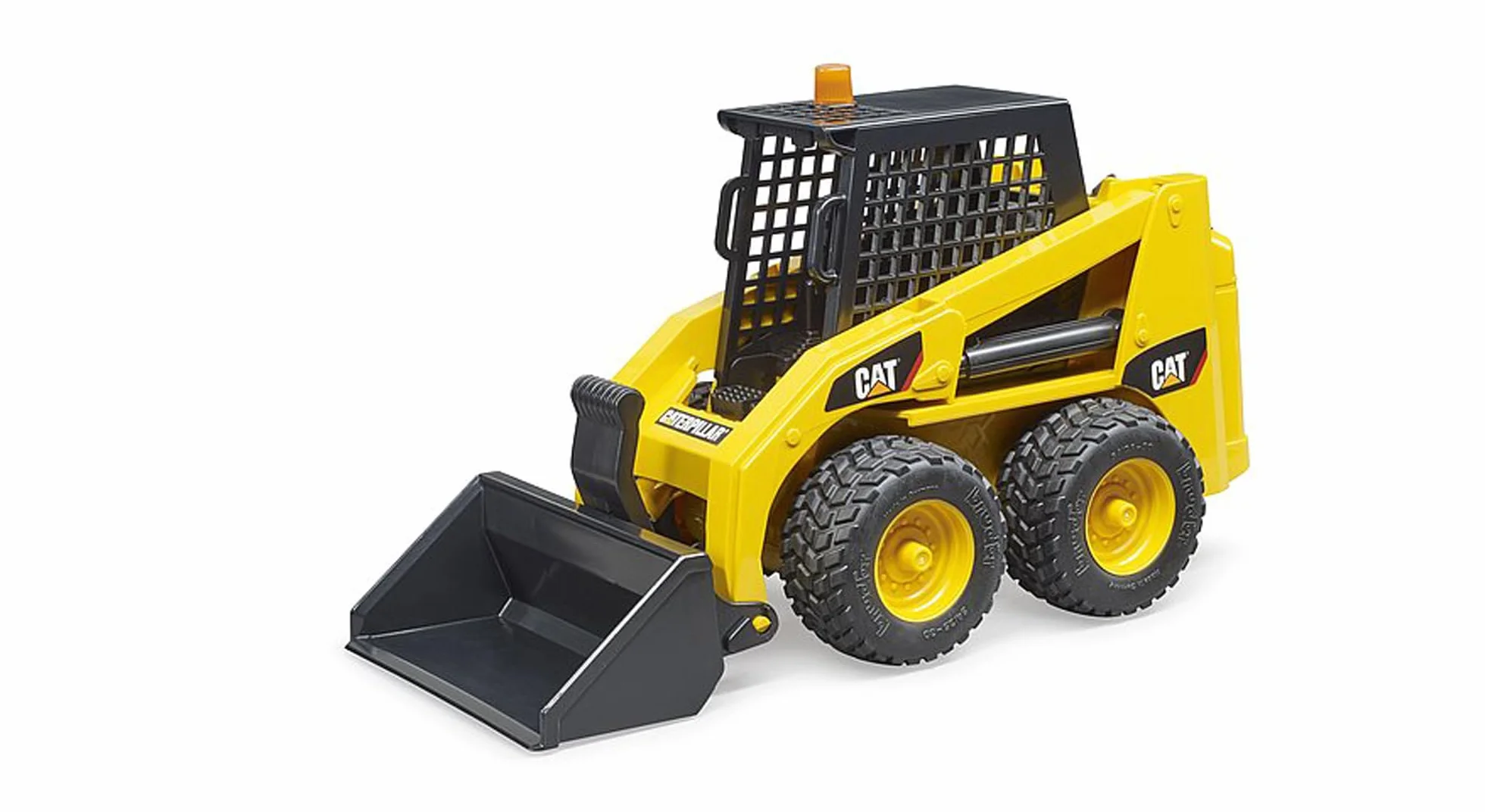 bruder 02481 - Miniładowarka Cat - 1:16 Pojazdy, Łyżka przednia, Plac budowy, Pojazd budowlany, Maszyna budowlana, Zabawka