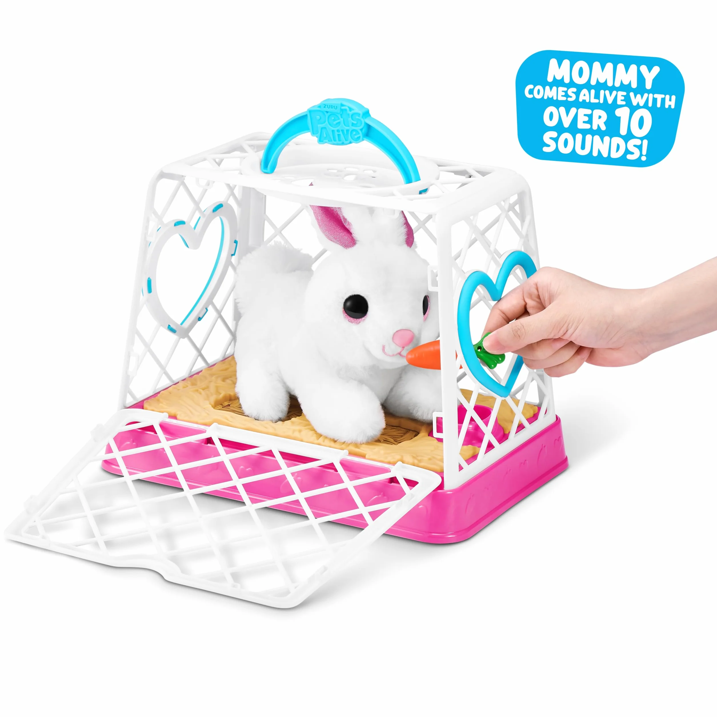 ZURU Pets Alive Mommy Bunny & Baby Surprise elektroniczny robotyczny pluszowy zabawka