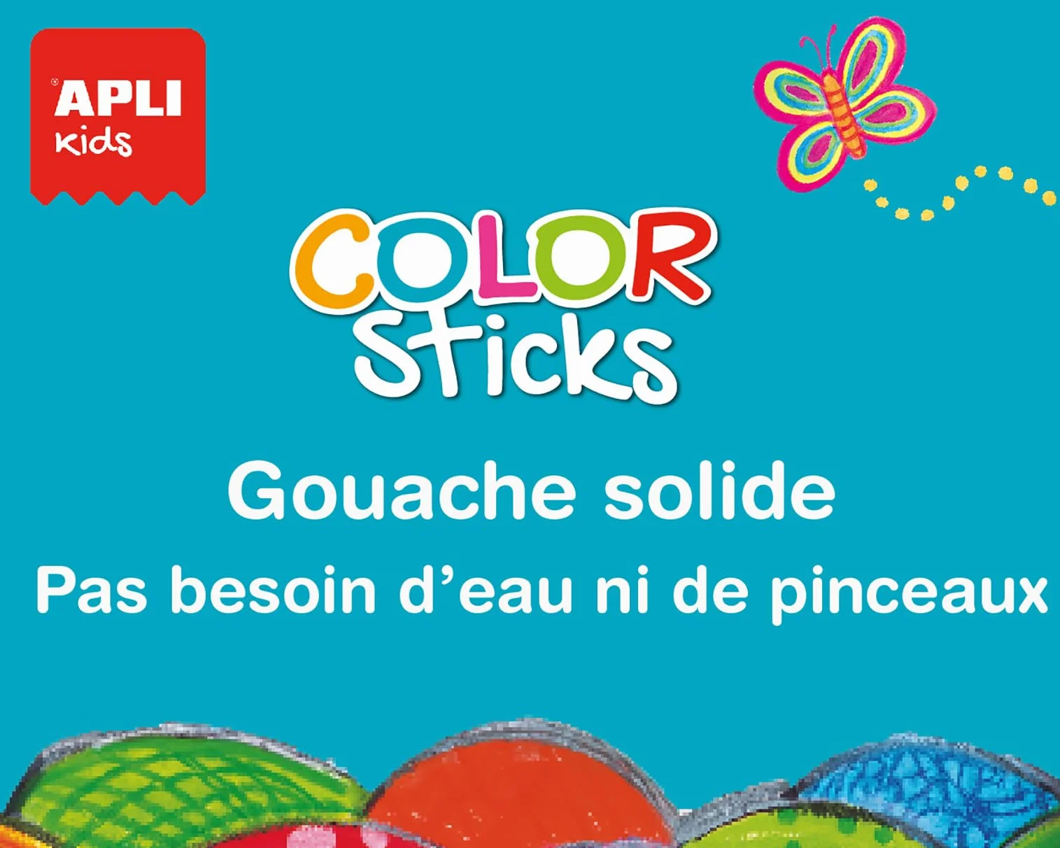 APLI Kids 14228 – 12 stałych itek termicznych w różnych kolorach, kolorowe sztyfty, 12 sztuk, 12 sztuk (1 opakowanie)