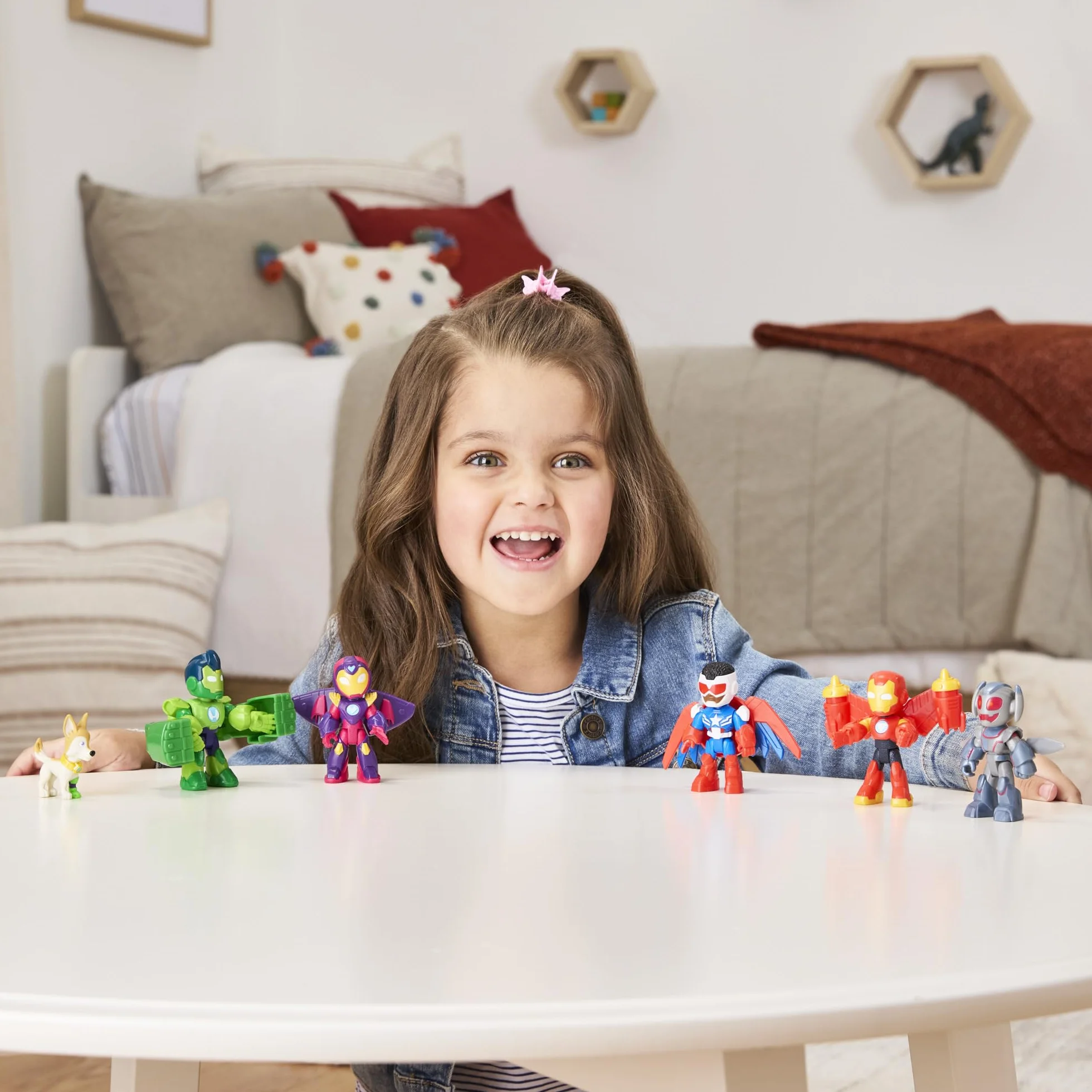 Zestaw figurek Avengers w pełnej zbroi z serialu "Iron Man and his Awesome Friends" Marvela